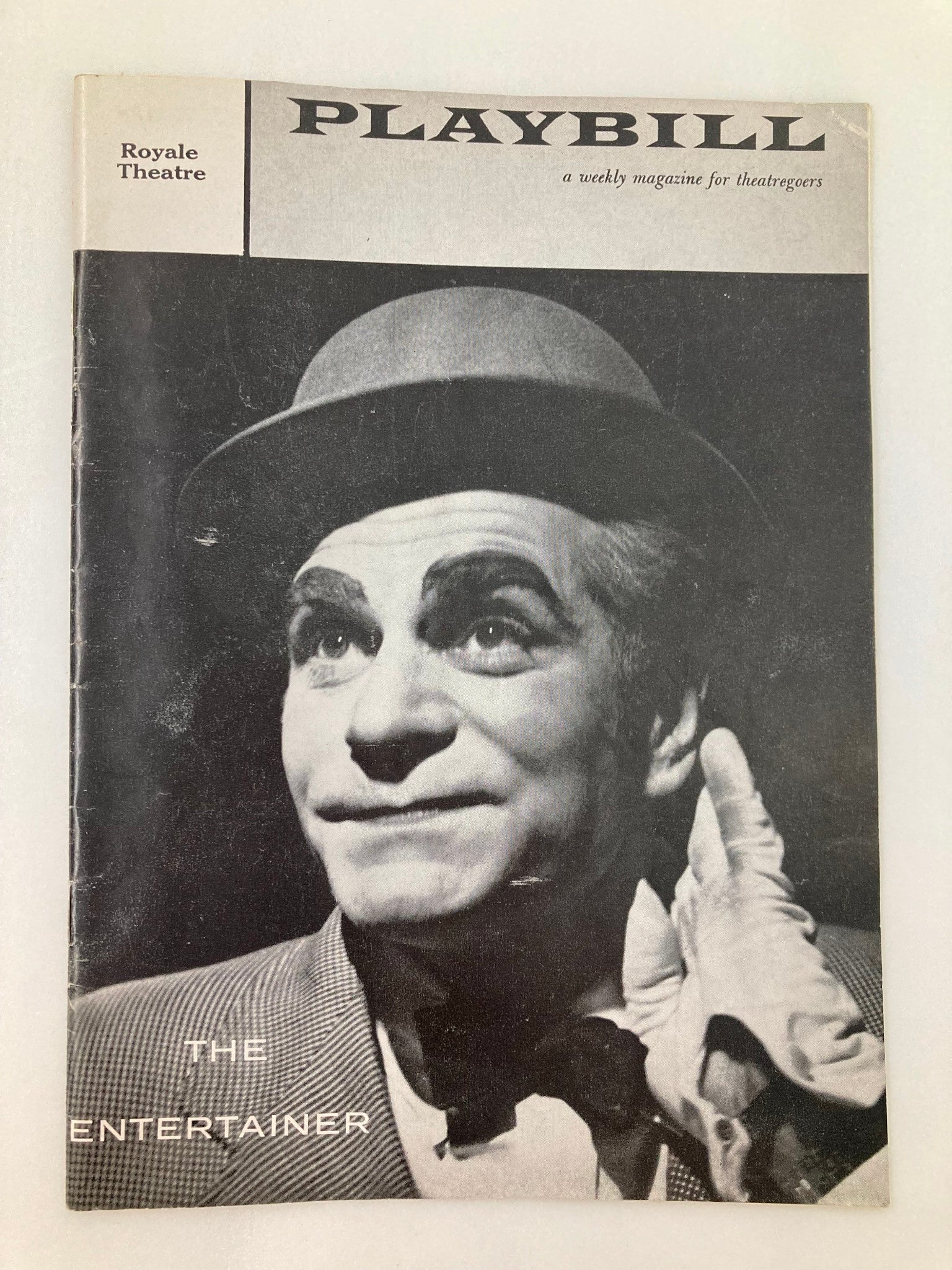 1958 Playbill Royale Theatre Laurence Olivier, George Relph in The Entertainer