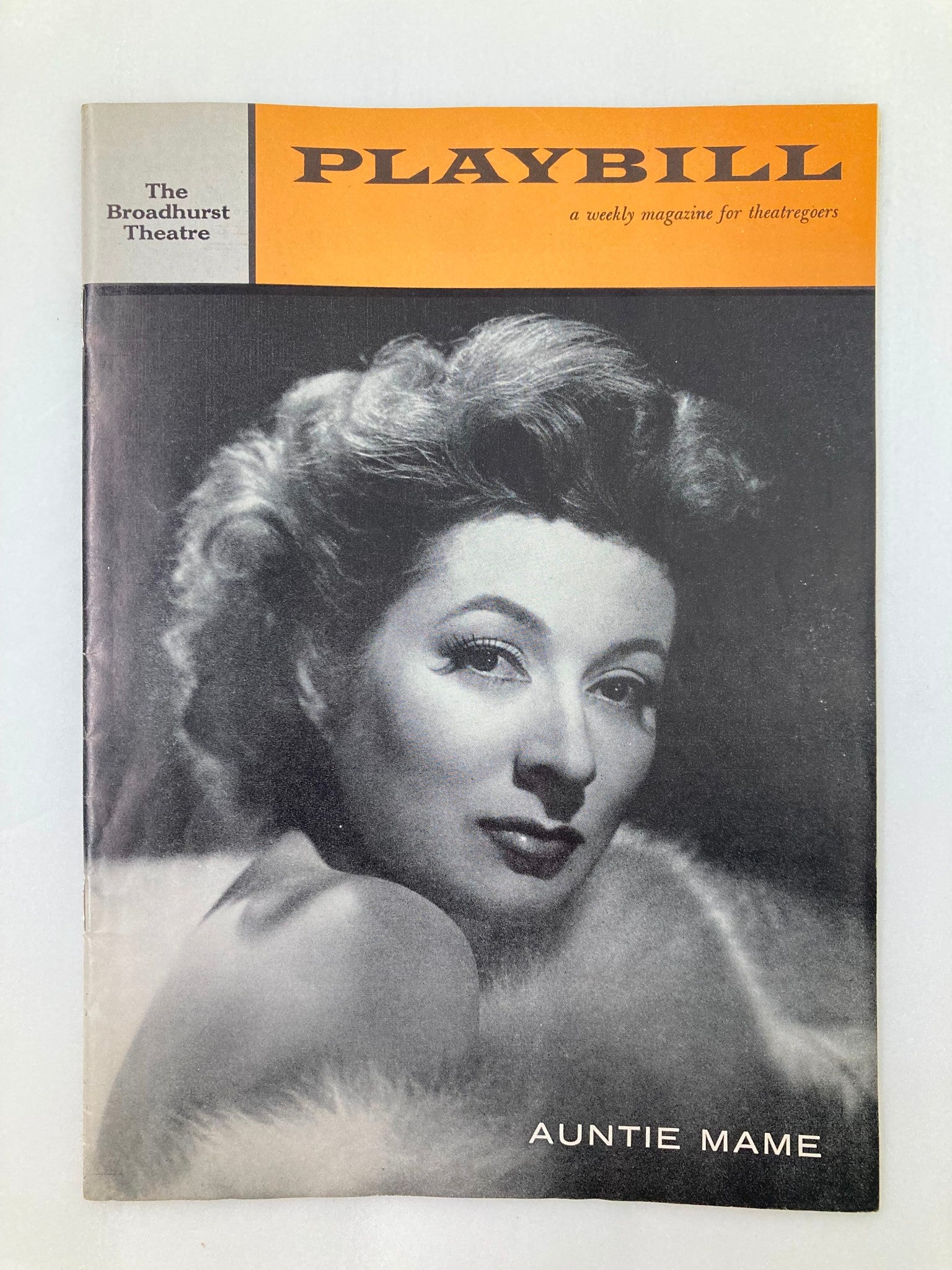 1958 Playbill The Broadhurst Theatre Greer Garson as Auntie Mame