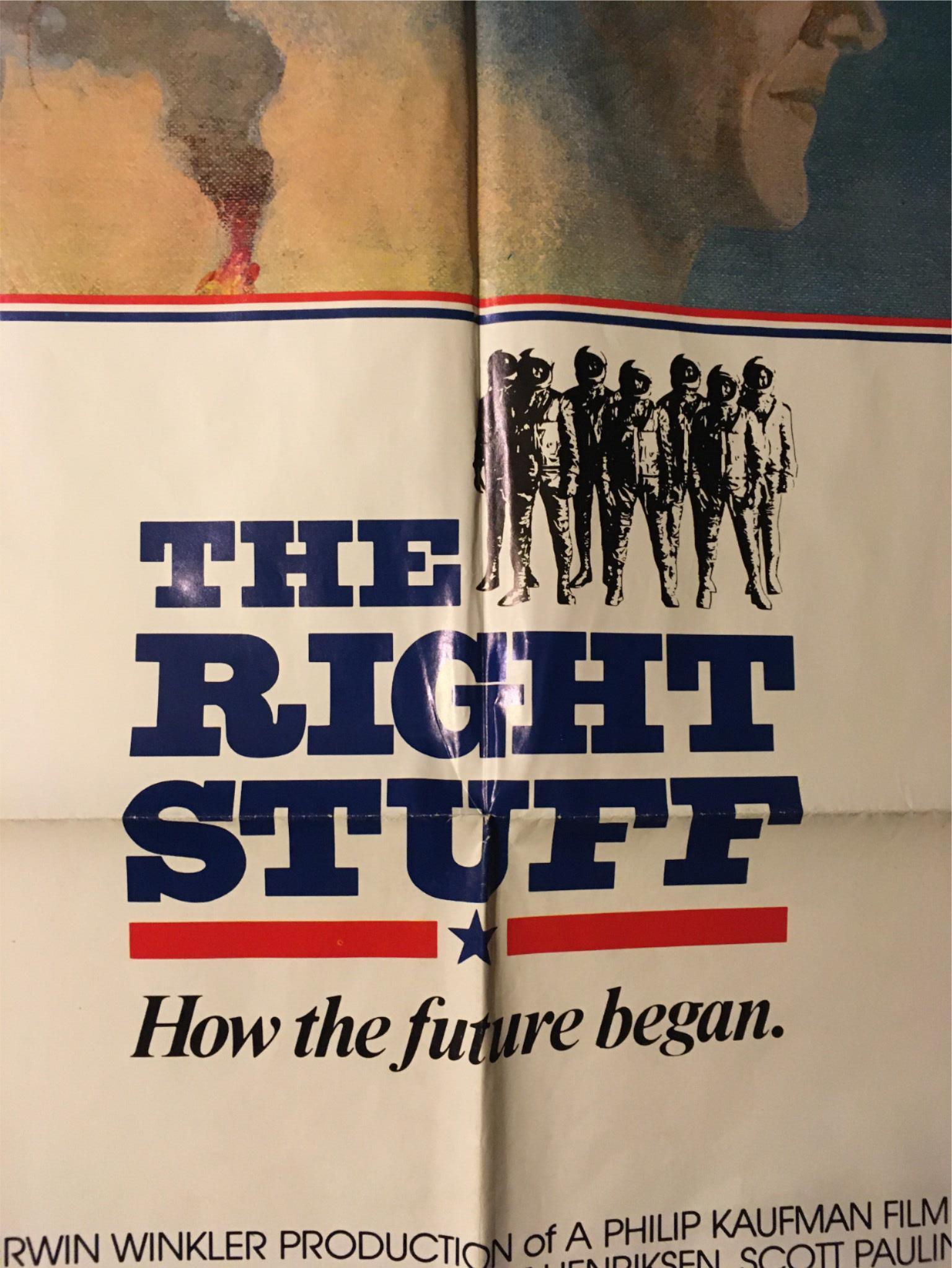 1983 The Right Stuff 41" x 27" Original Movie Poster Charles Frank