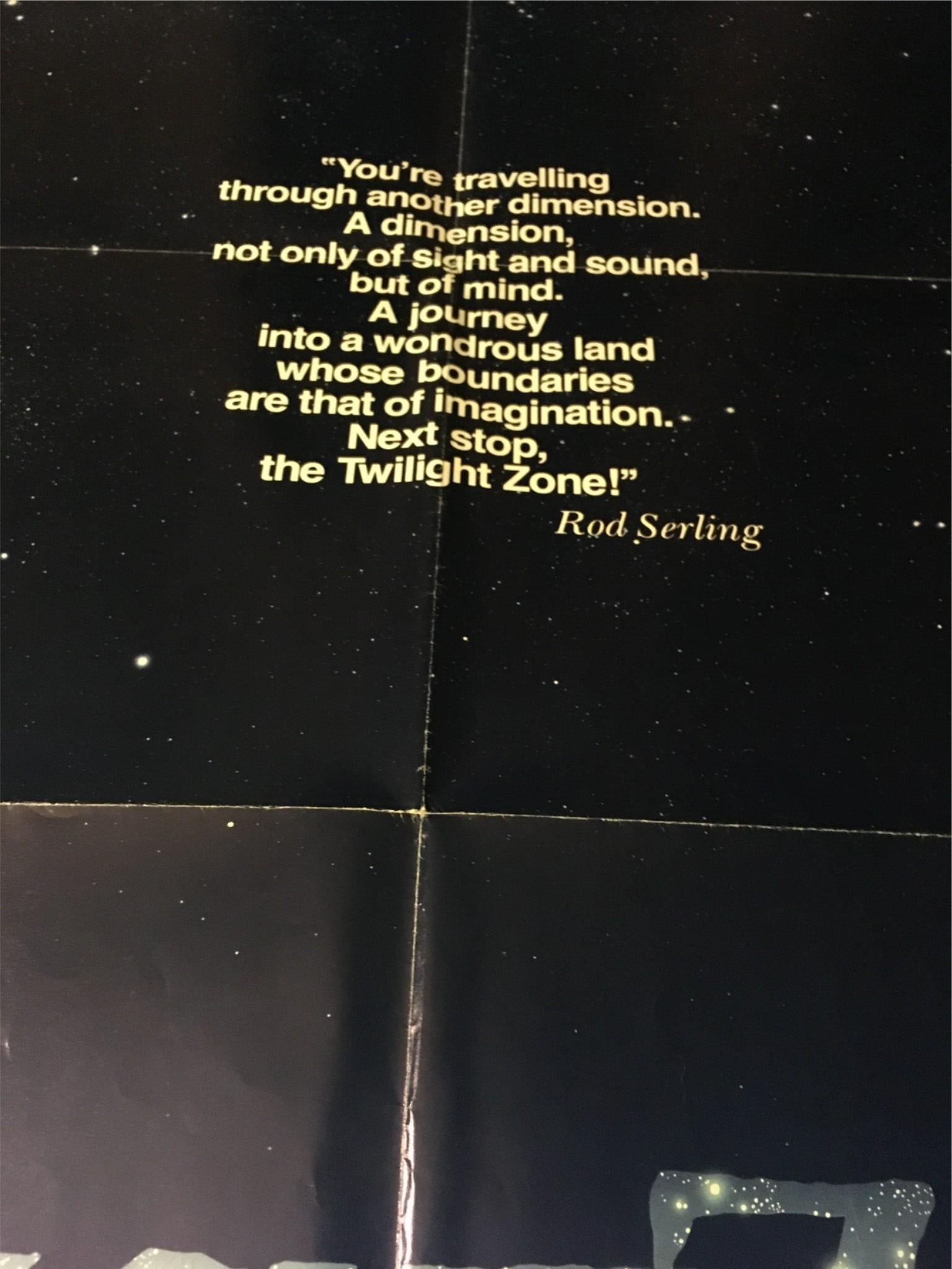 1983 Twilight Zone: The Movie 41" x 27" Original Movie Poster Steven Spielberg