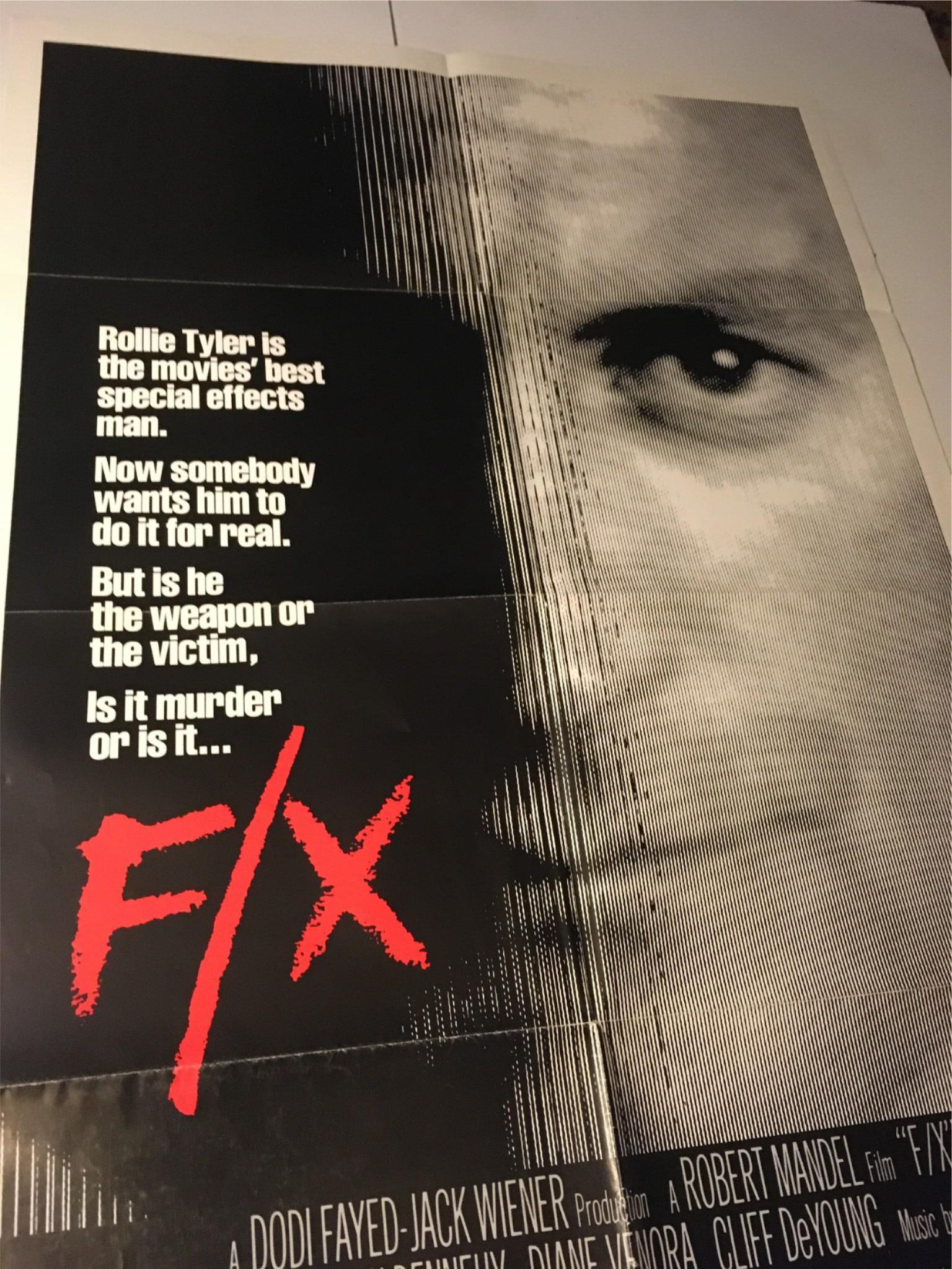 1985 F/X 41" x 27" Original Movie Poster Bryan Brown