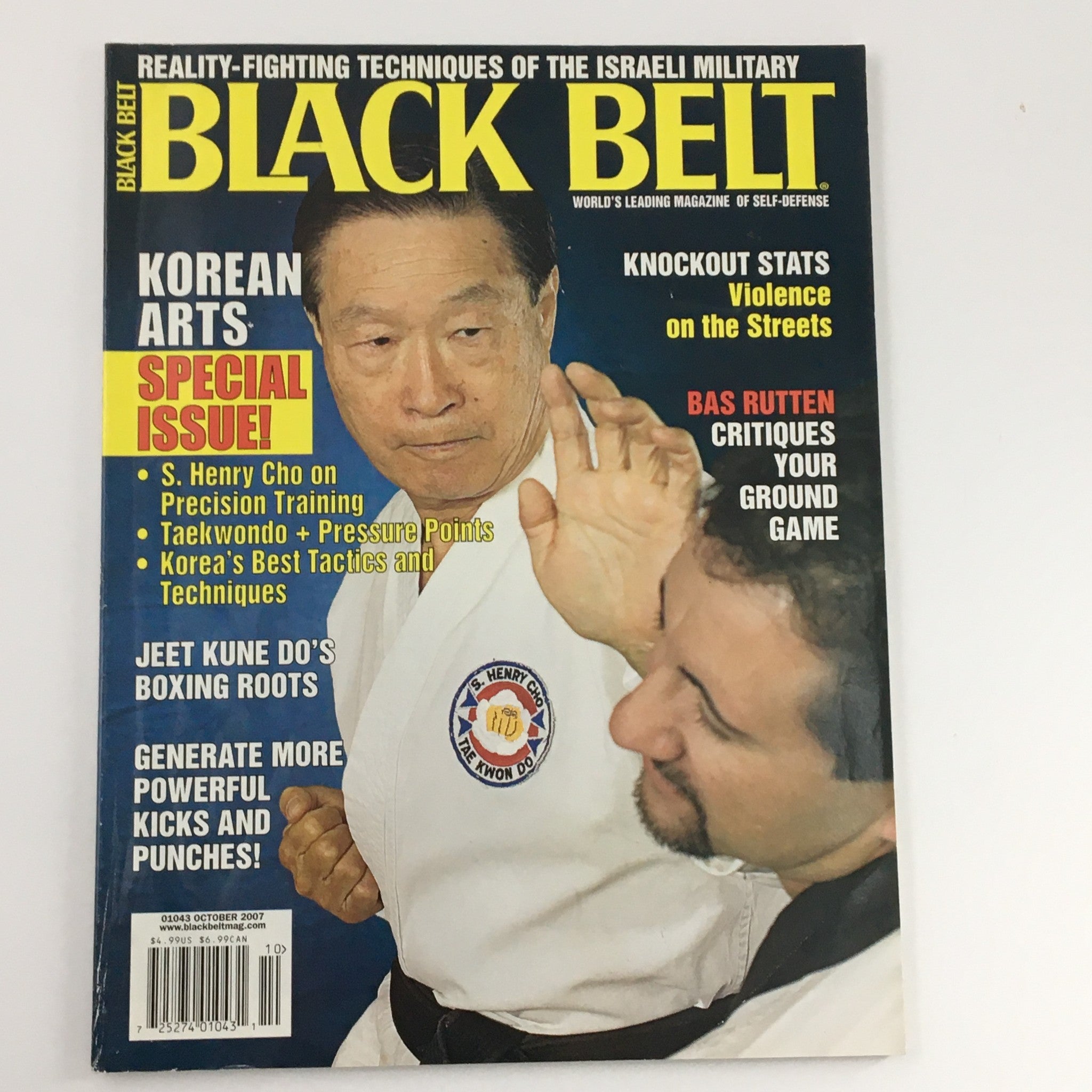 Black Belt Magazine October 2007 S. Henry Cho On Precision Training, Newsstand