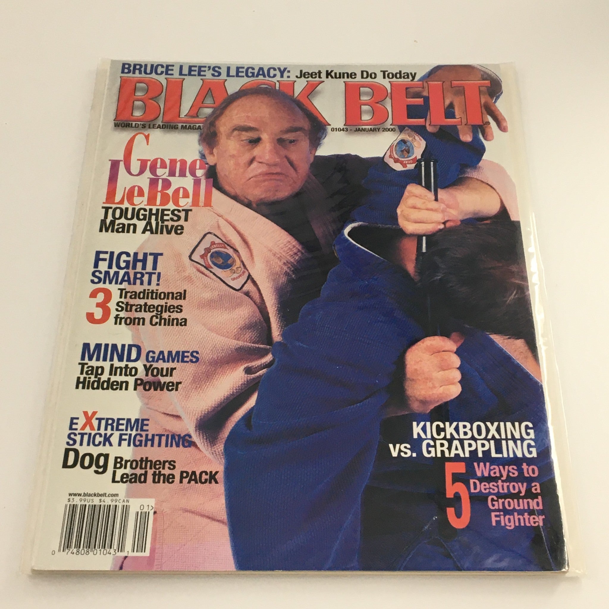 Black Belt Magazine January 2000 Gene LeBell Toughest Man Alive, Newsstand