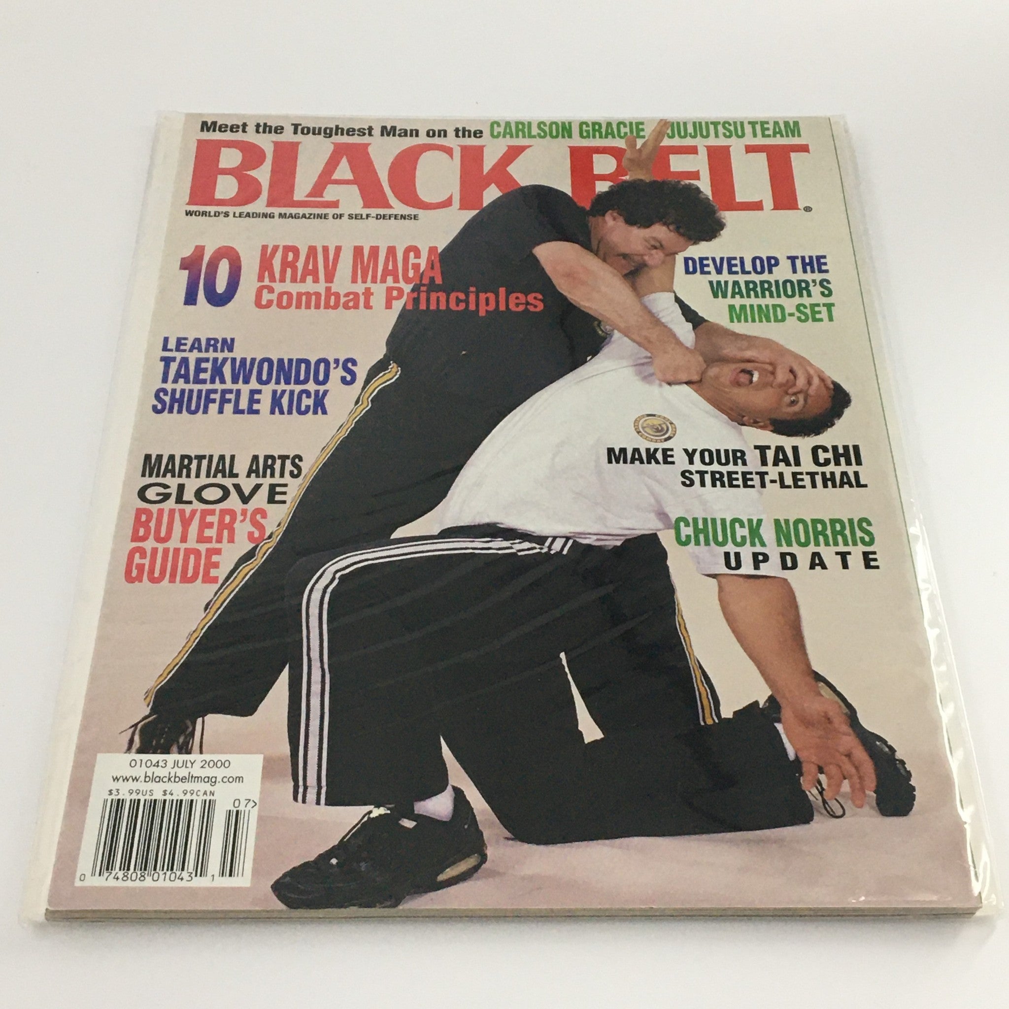 Black Belt Magazine July 2000 Lear Taekwondo's Shuffle Kick, Newsstand