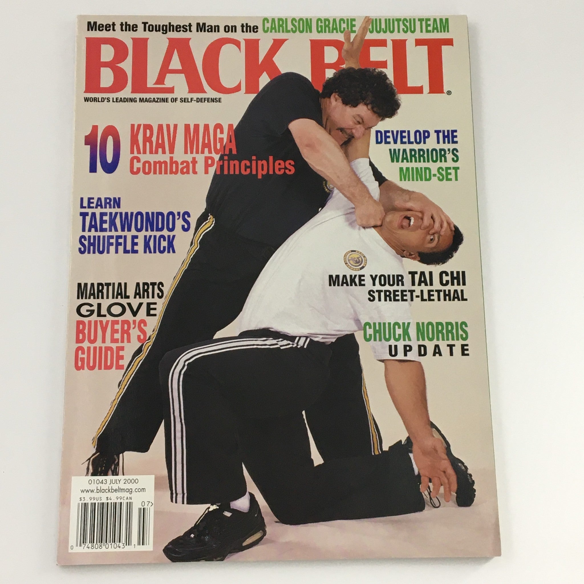 Black Belt Magazine July 2000 Lear Taekwondo's Shuffle Kick, Newsstand