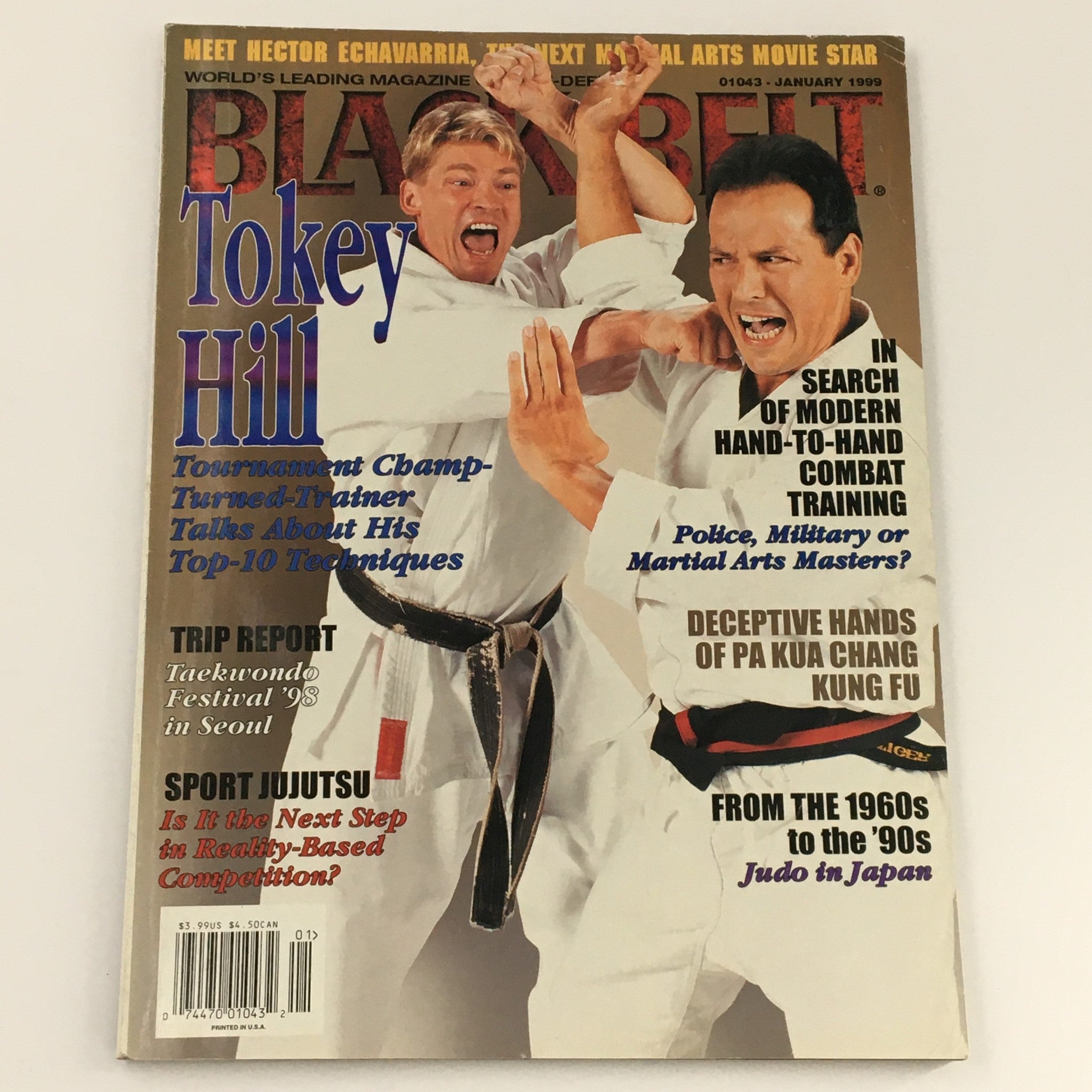 Black Belt Magazine January 1999 Tokey Hill Tournament Champ, Newsstand