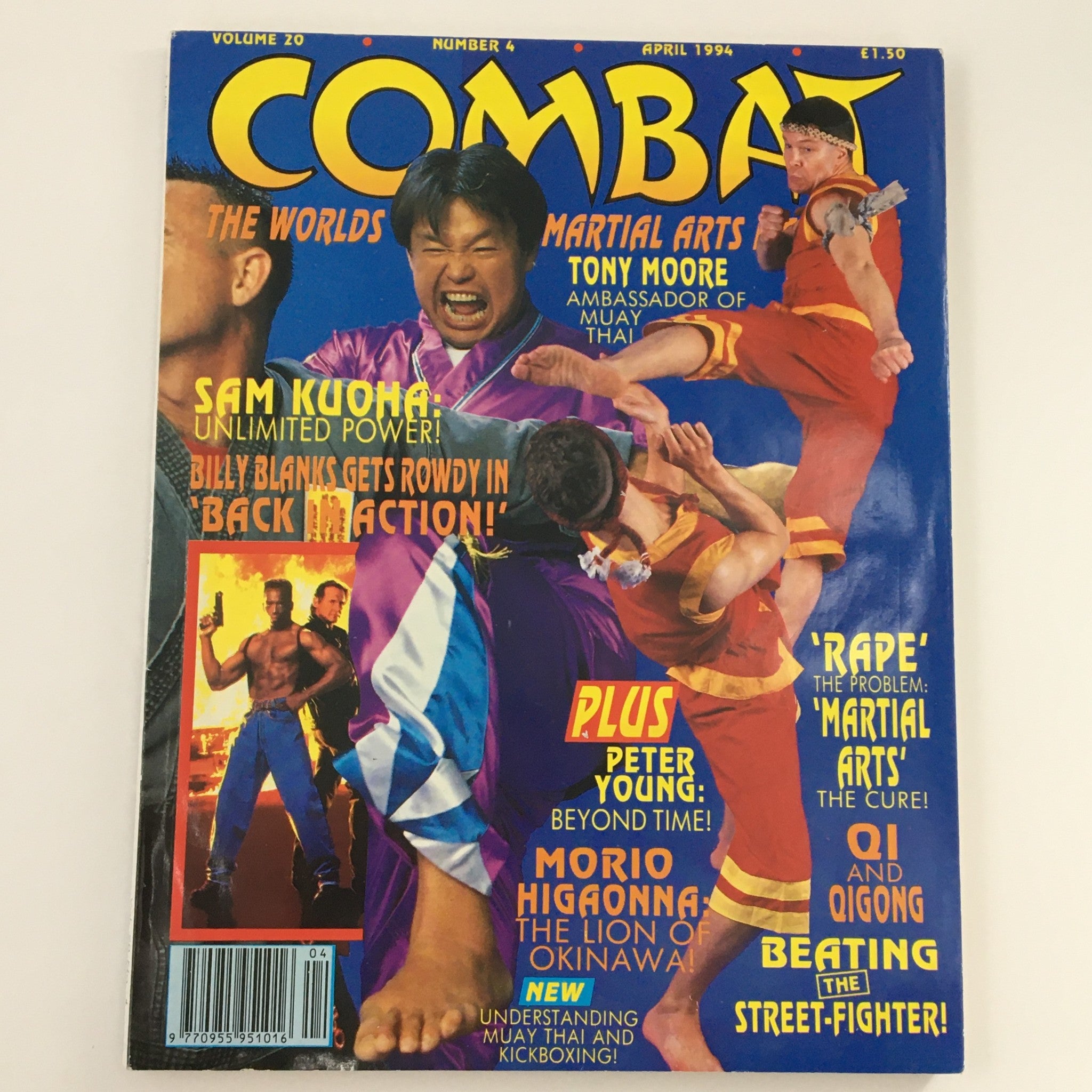 Combat Martial Arts Magazine April 1994 Tony Moore & Sam Kuoha Feature Newsstand