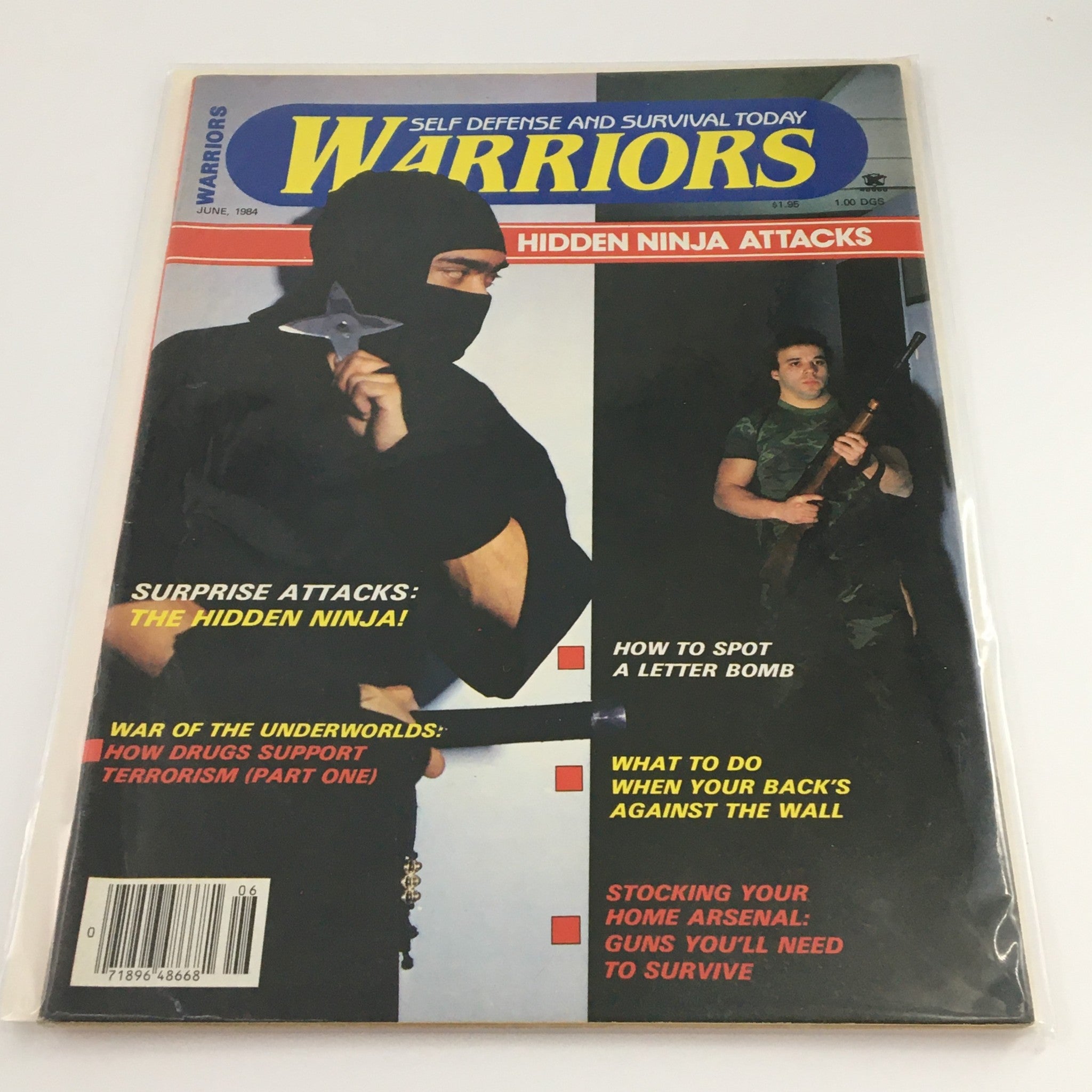 Warriors Magazine June 1984 The Hidden Ninja Attacks Feature, Newsstand