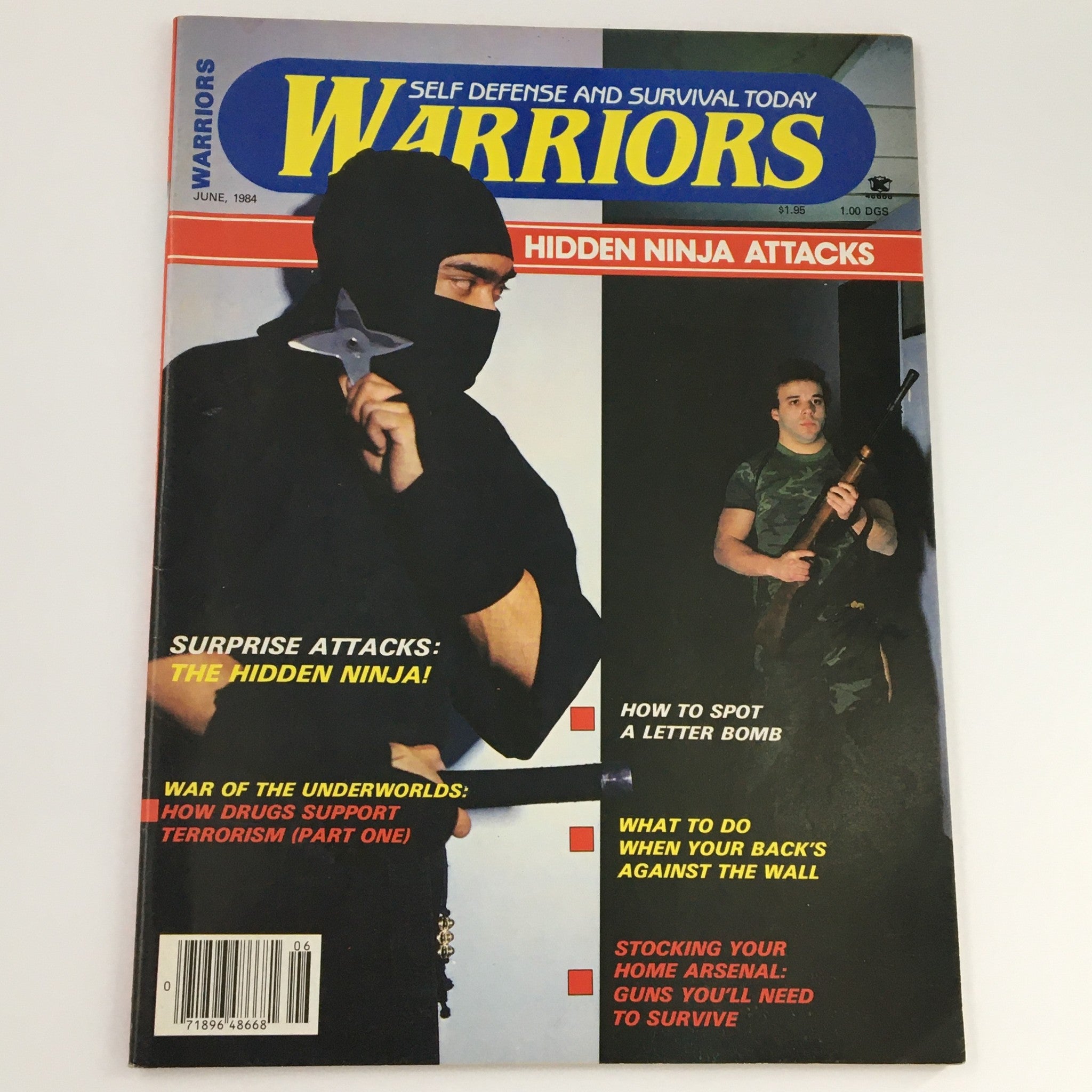 Warriors Magazine June 1984 The Hidden Ninja Attacks Feature, Newsstand