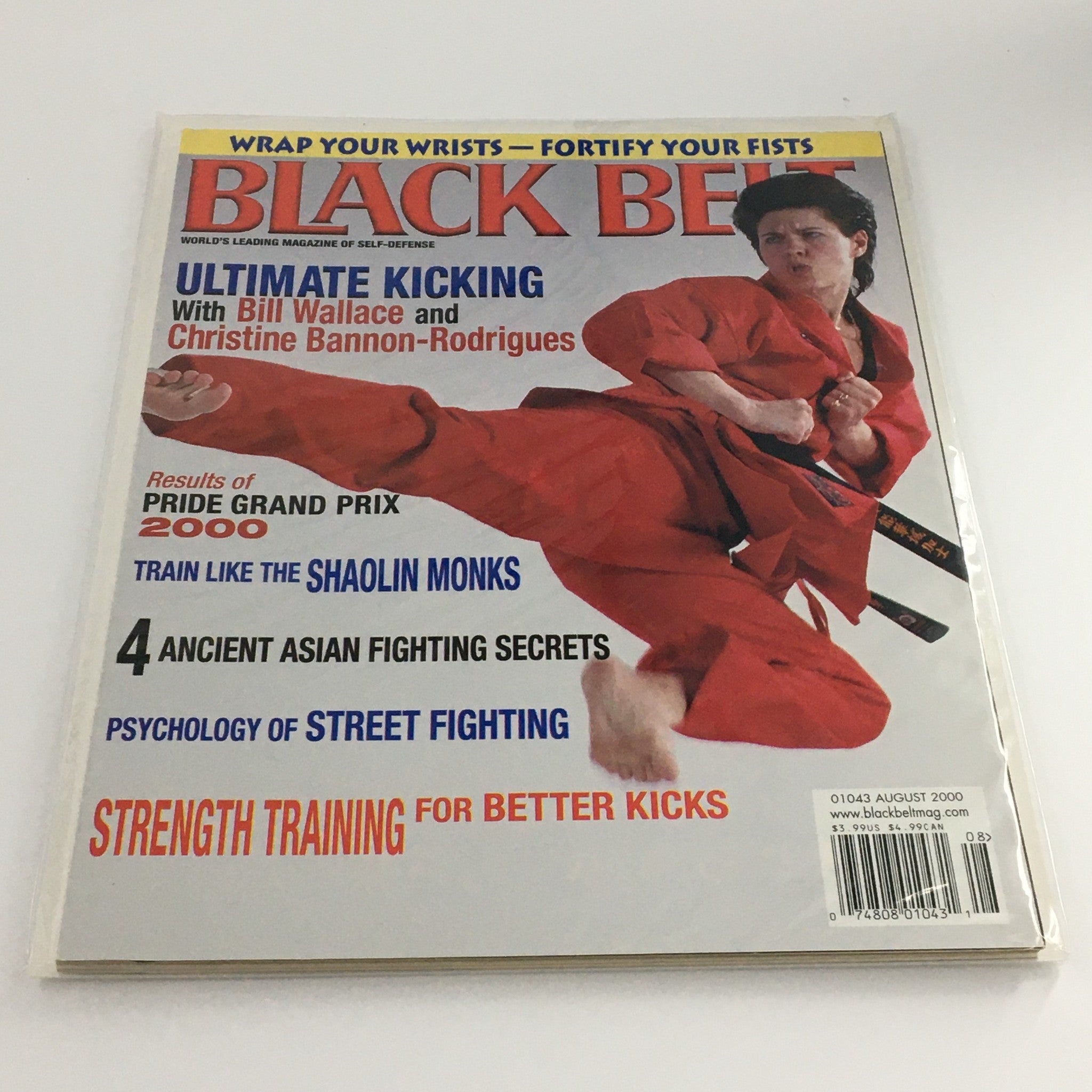 Black Belt Magazine August 2000 Christine Bannon-Rodrigues Feature, Newsstand