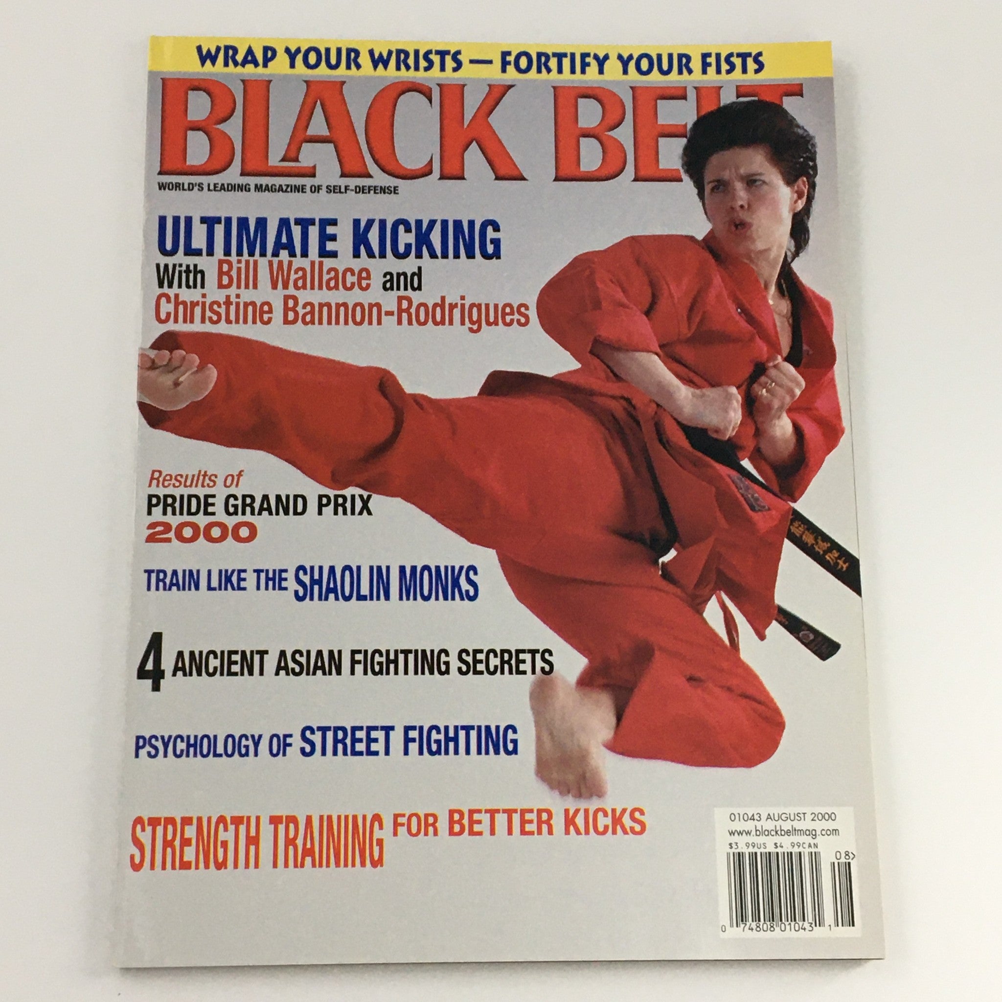 Black Belt Magazine August 2000 Christine Bannon-Rodrigues Feature, Newsstand