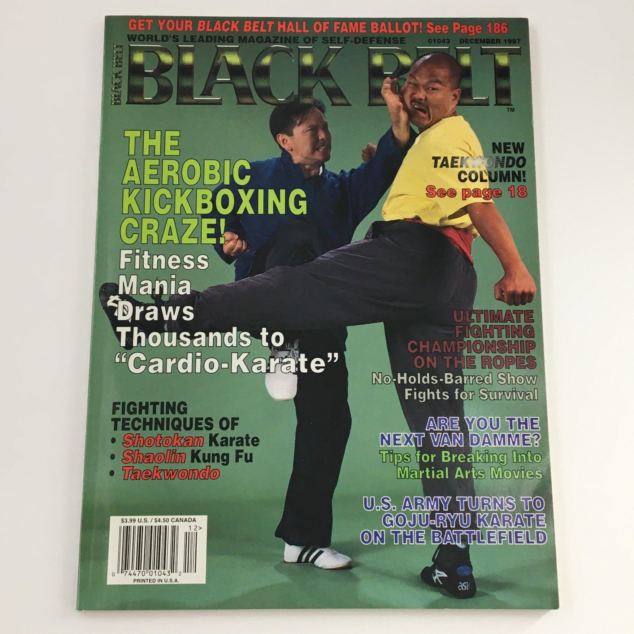 Black Belt Magazine December 1997 Fighting Techniques of Shotokan, Newsstand