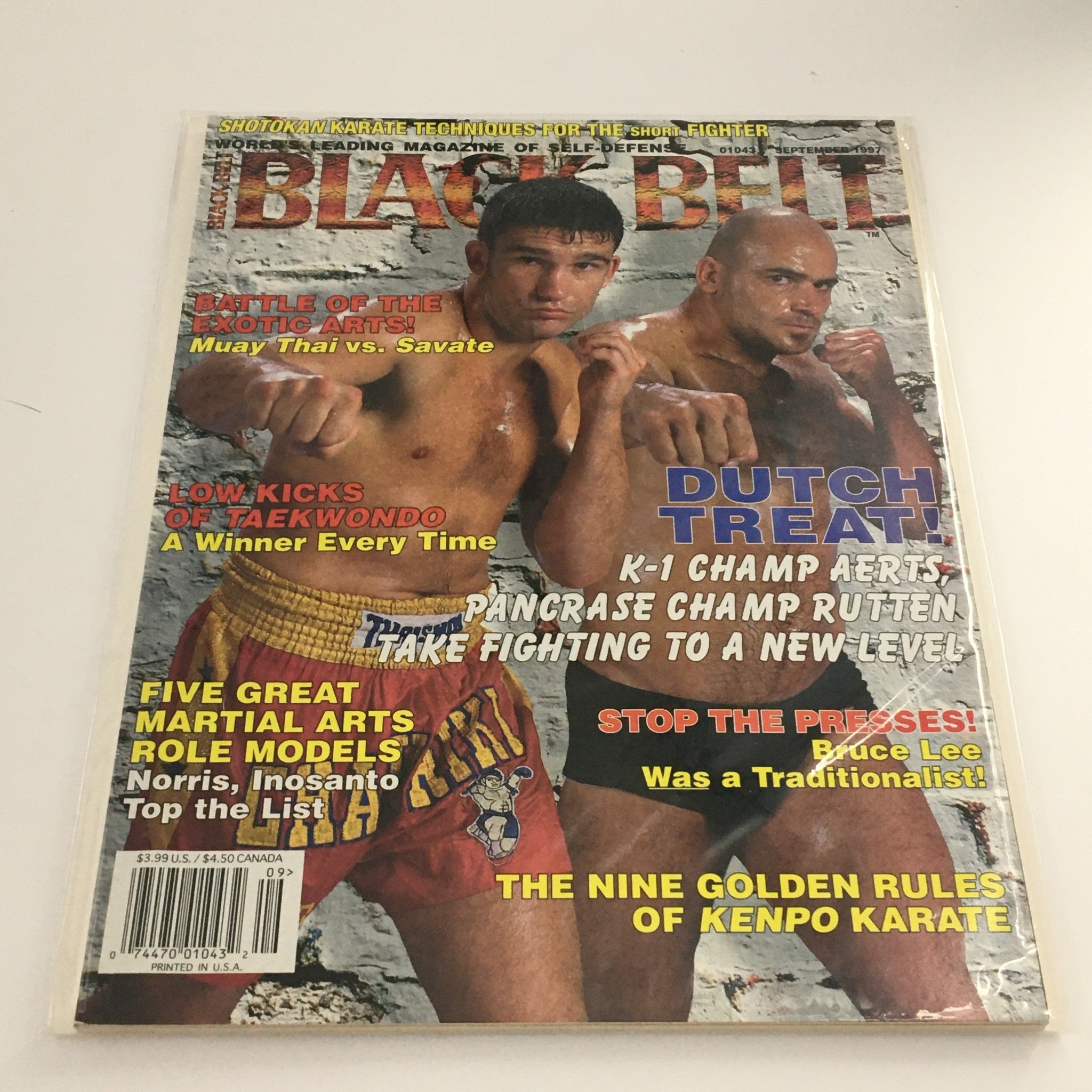 Black Belt Magazine September 1997 Exotic Arts Muay Thai vs Savate, Newsstand