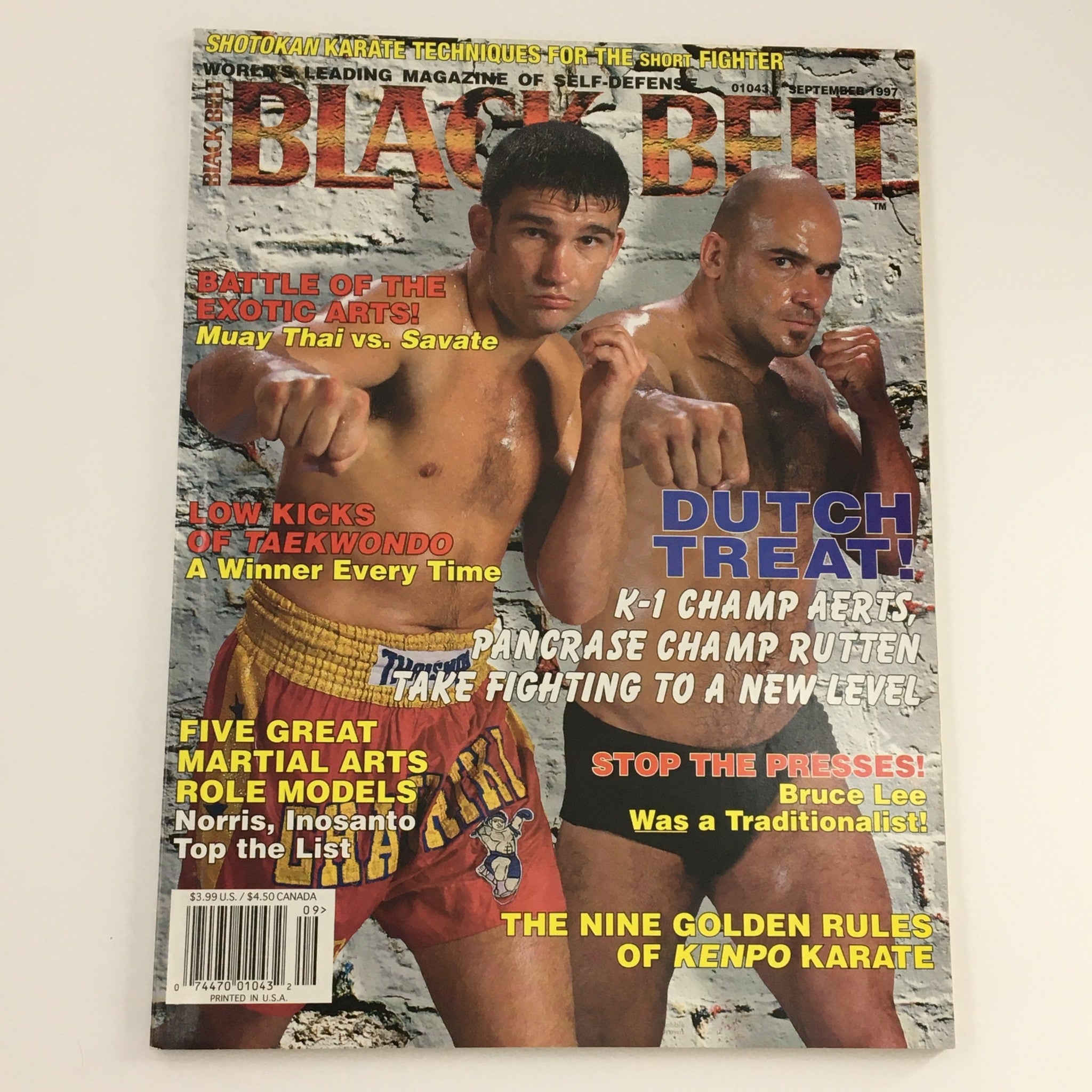 Black Belt Magazine September 1997 Exotic Arts Muay Thai vs Savate, Newsstand