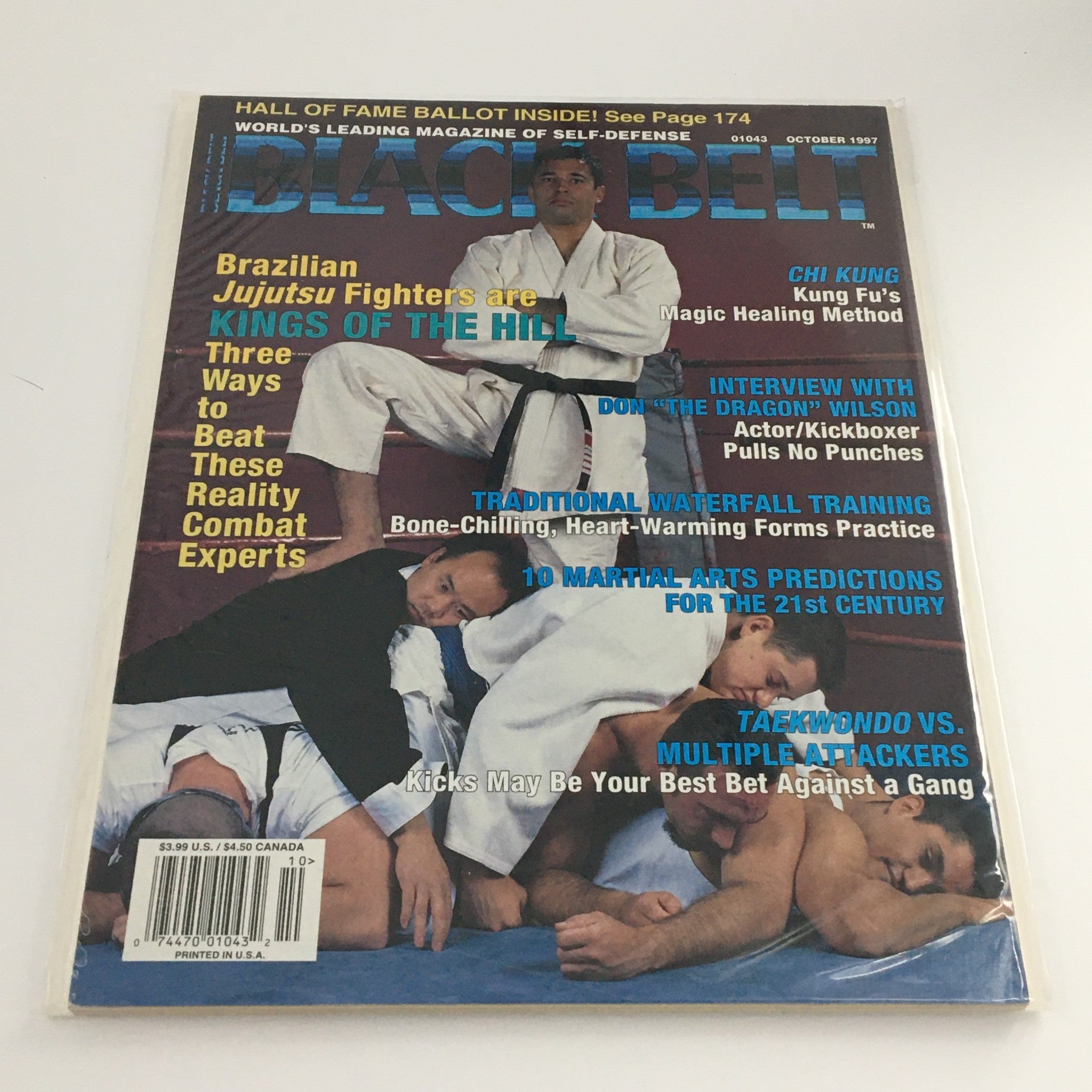 Black Belt Magazine October 1997 Don "The Dragon" Wilson Interview, Newsstand