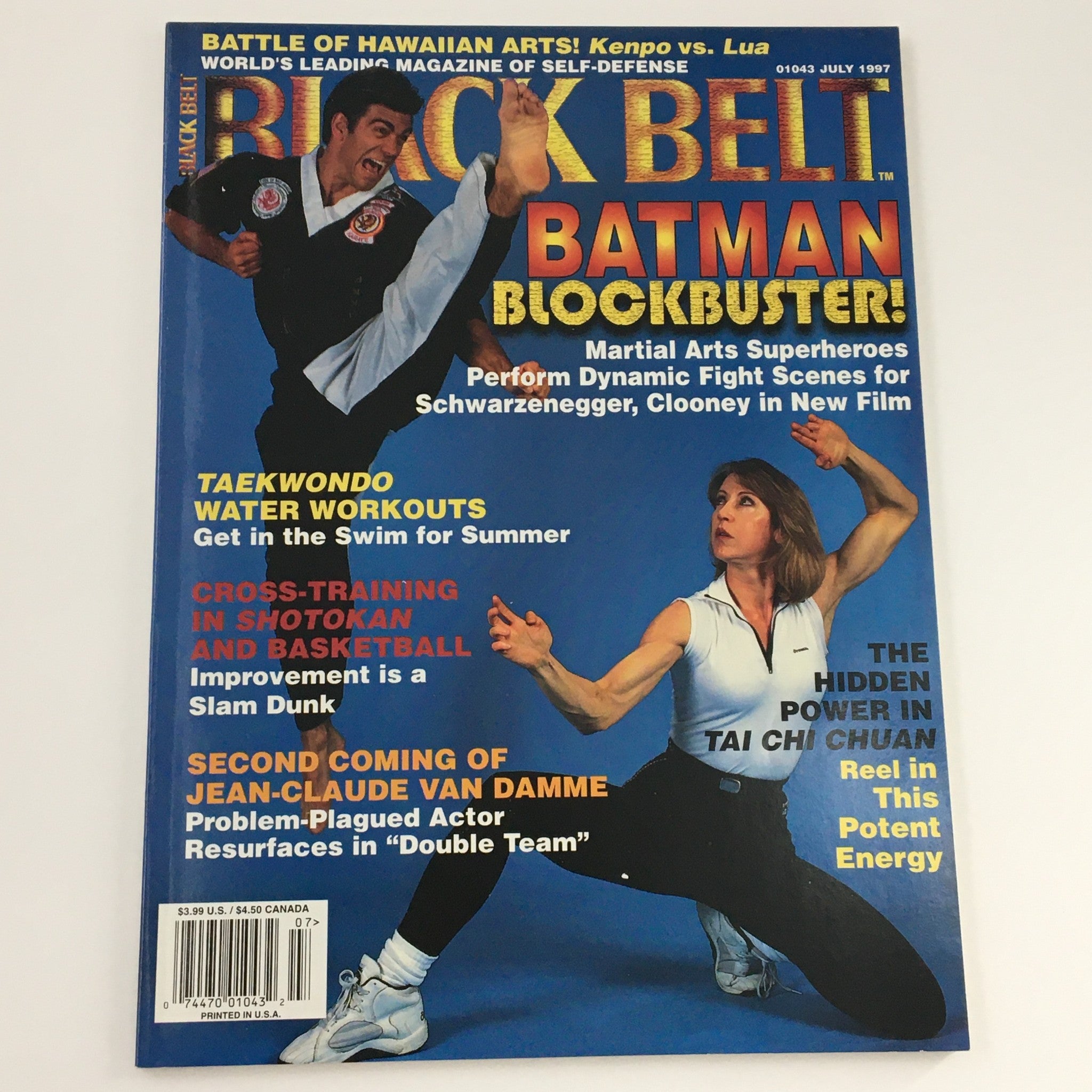 Black Belt Magazine July 1997 Jean-Claude Van Damme Second Coming, Newsstand