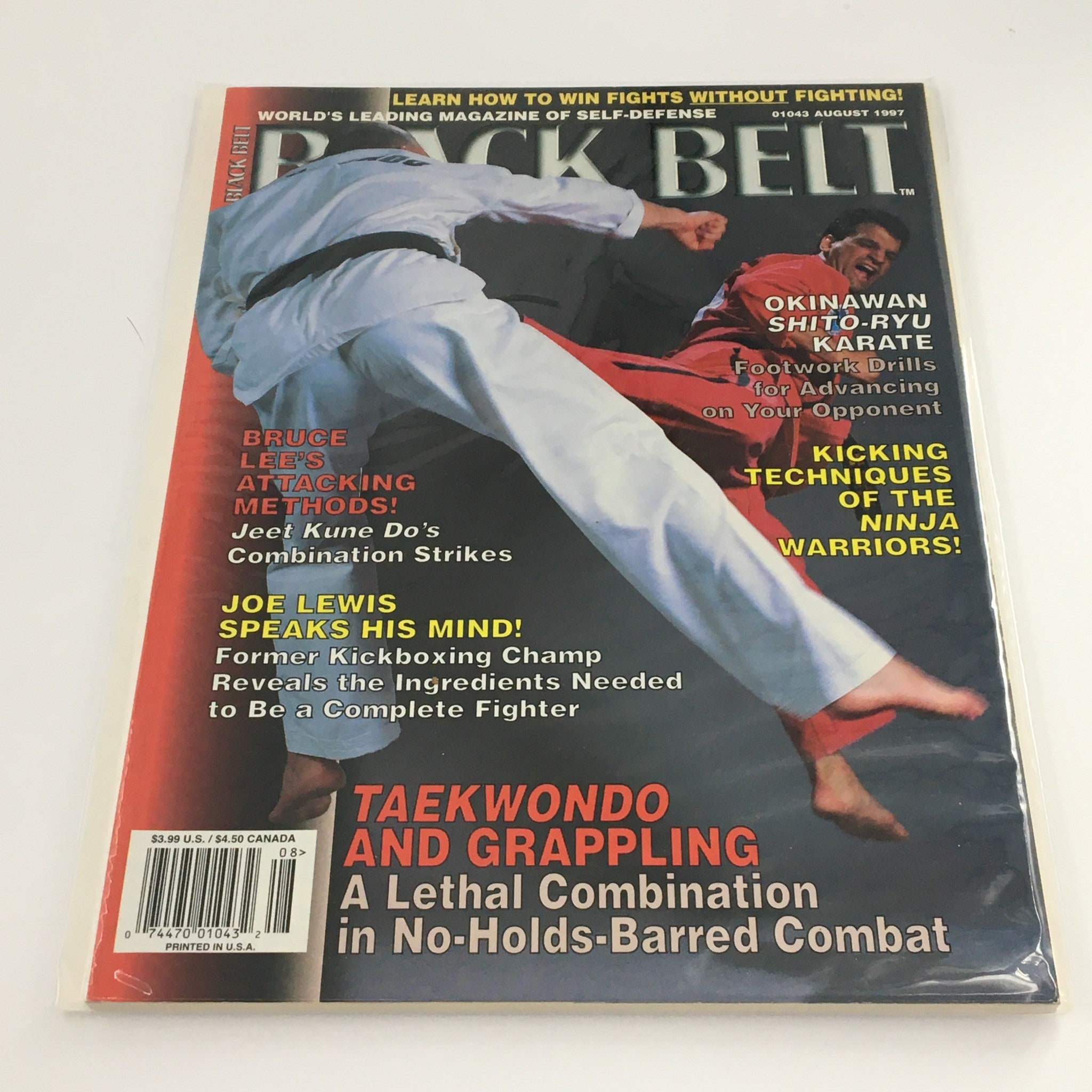 Black Belt Magazine August 1997 Joe Lewis Speaks His Mind Feature, Newsstand