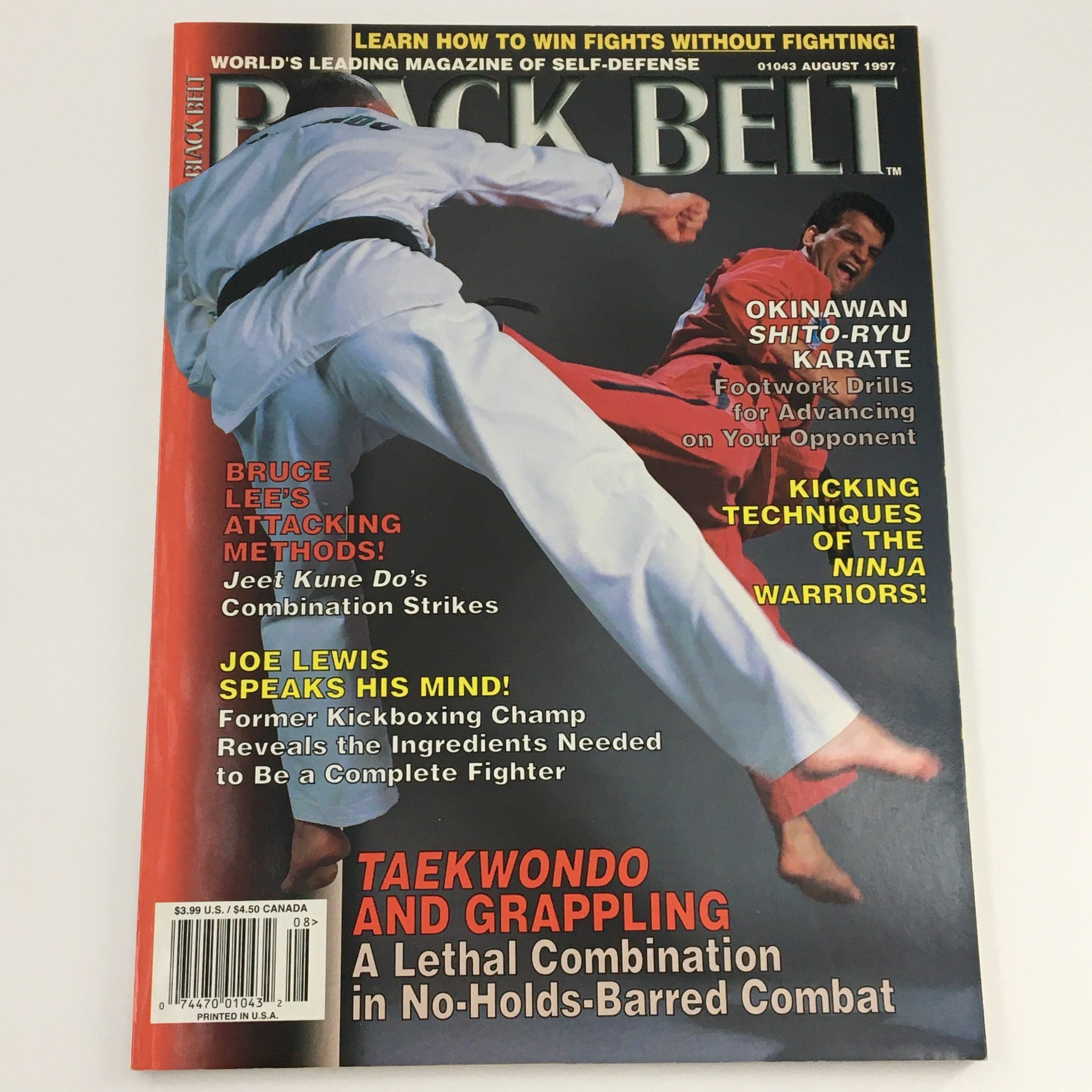 Black Belt Magazine August 1997 Joe Lewis Speaks His Mind Feature, Newsstand