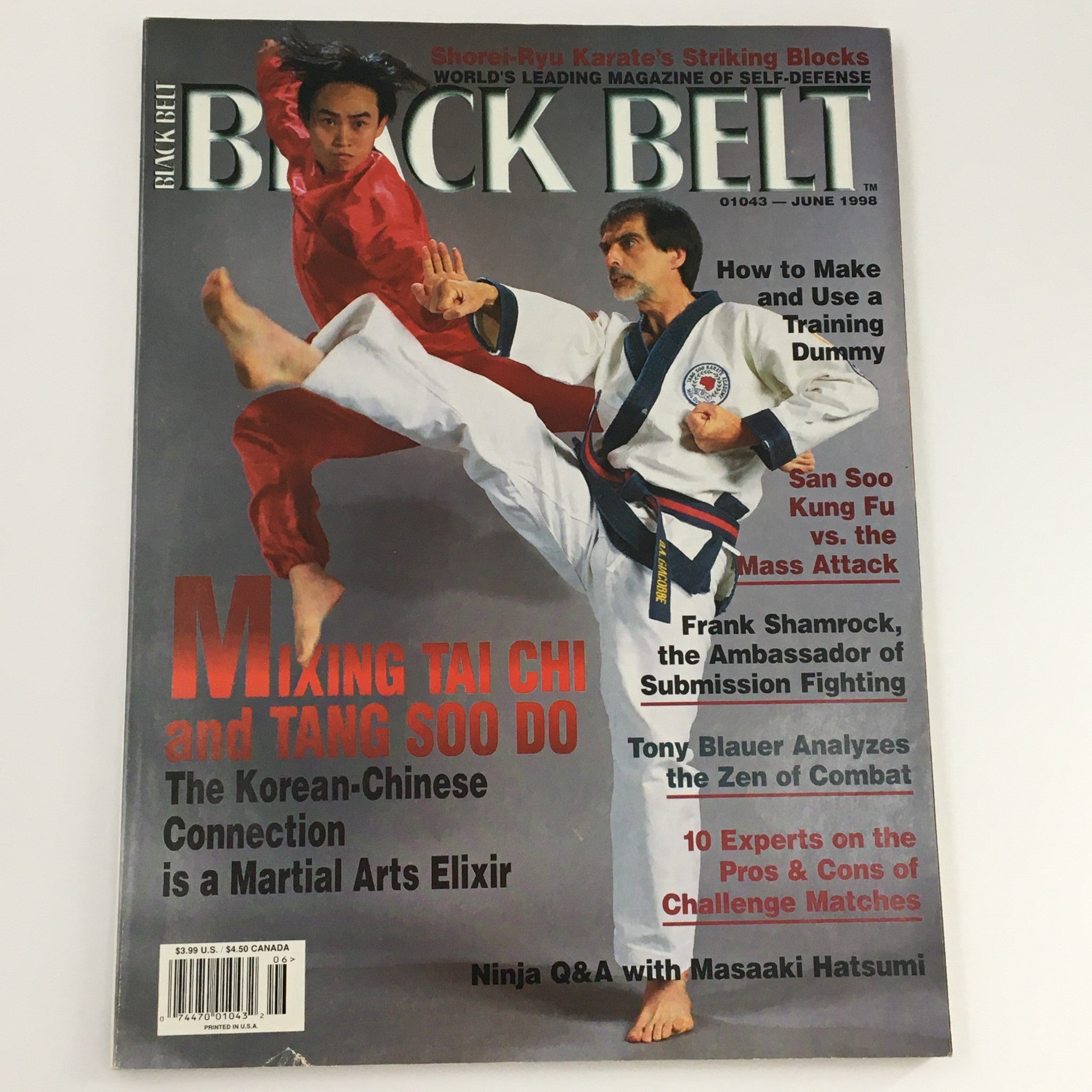 Black Belt Magazine June 1998 Mixing Tai Chi and Tang Soo Do Feature, Newsstand