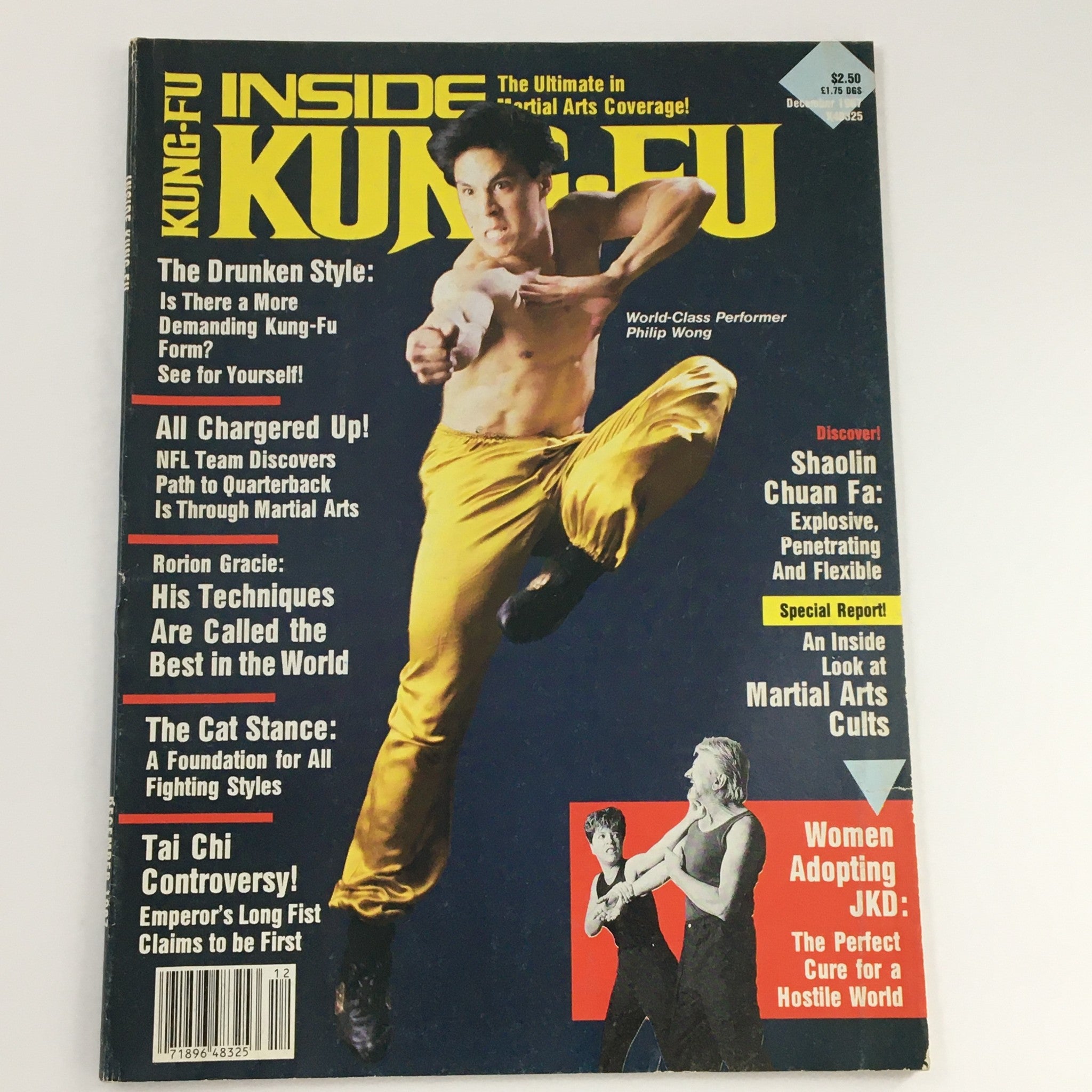 Inside KungFu Magazine December 1999 World Class Performer Philip Wong Newsstand