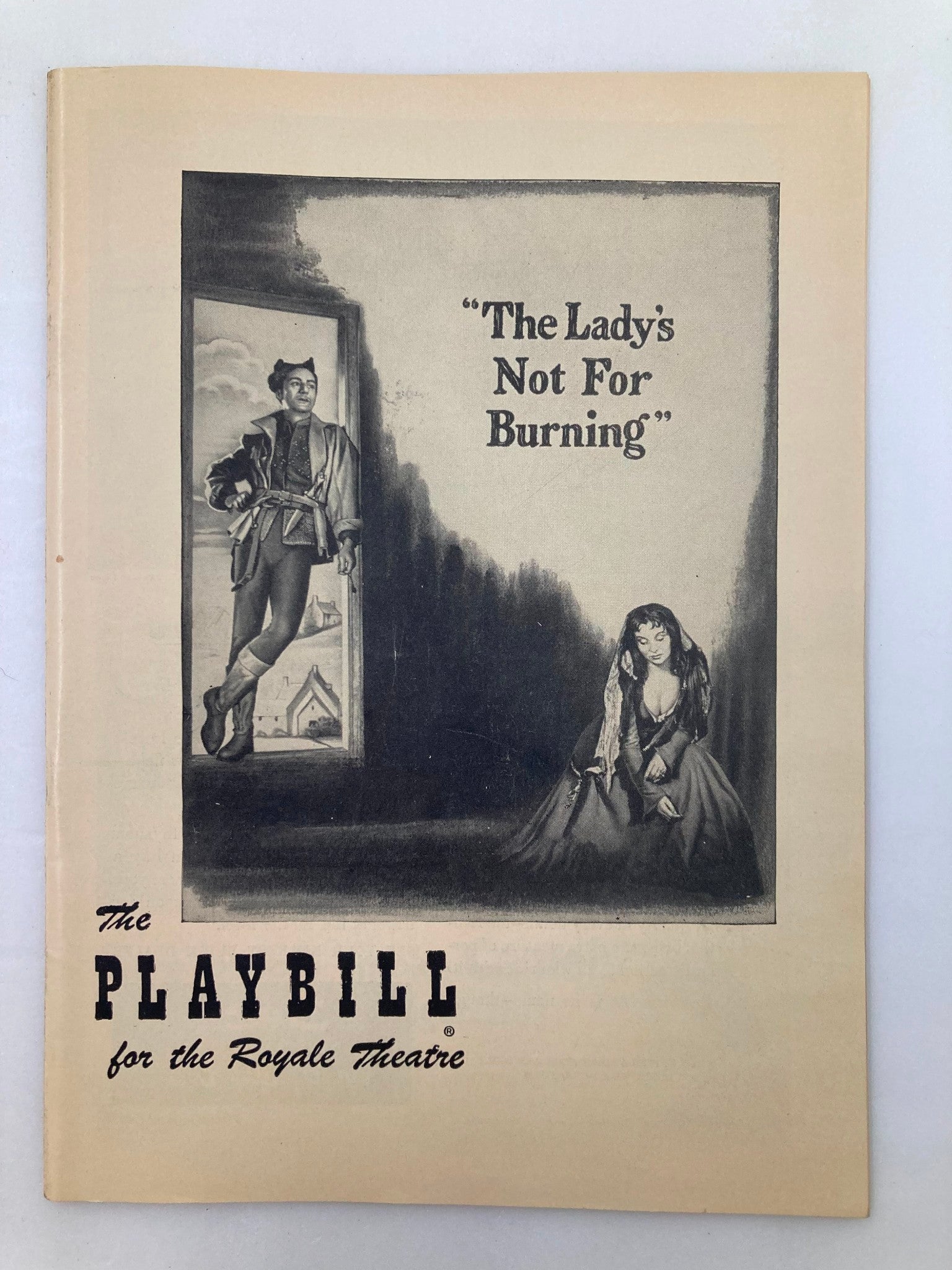 1951 Playbill Royale Theatre Pamela Brown in The Lady's Not For Burning