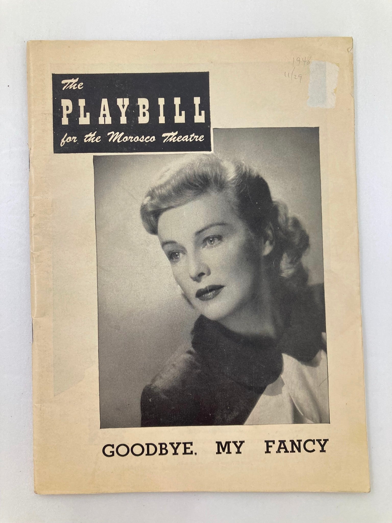 1948 Playbill Morosco Theatre Madeleine Carroll in Goodbye, My Fancy