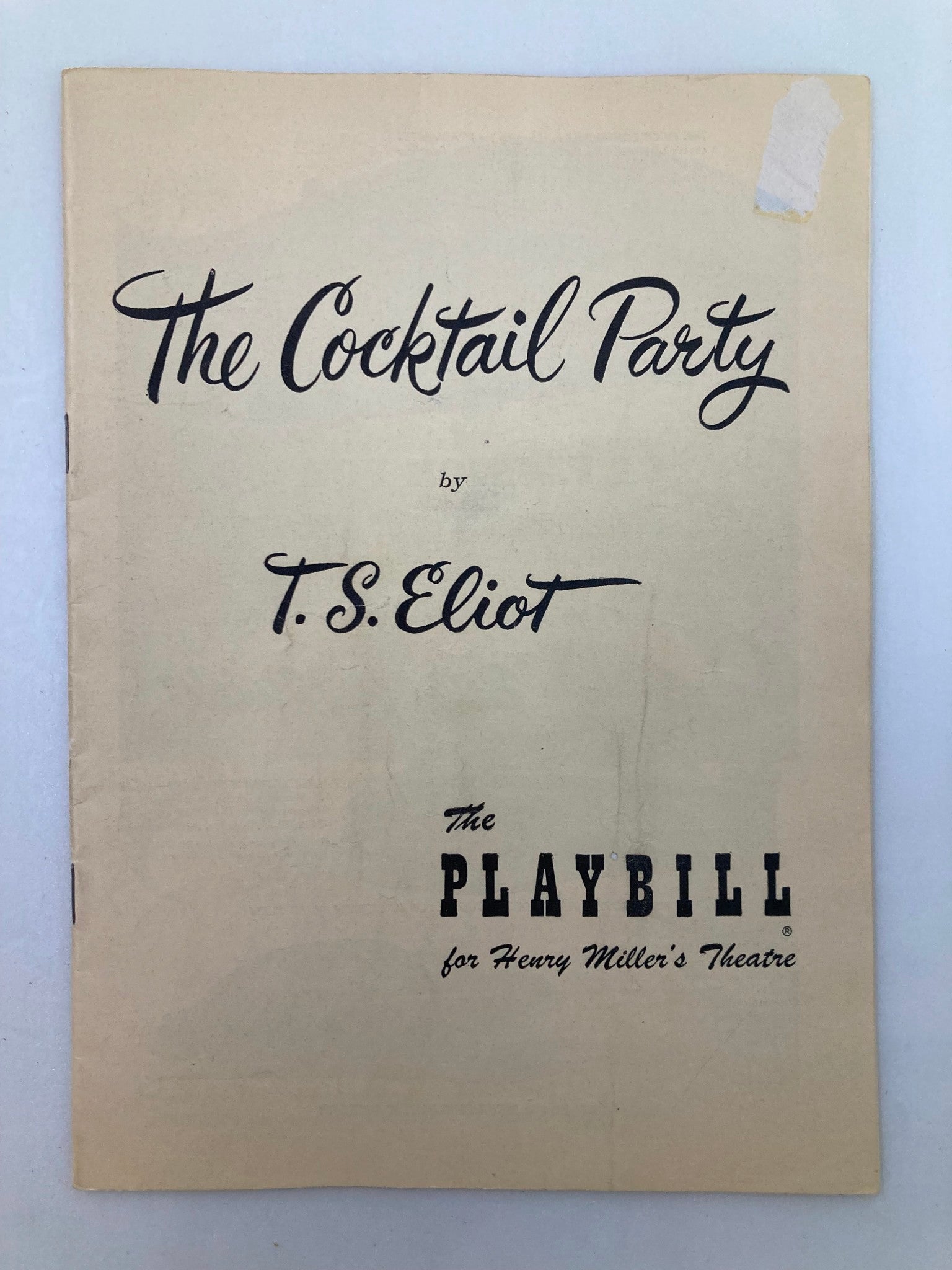 1950 Playbill Henry Miller's Theatre Cathleen Nesbitt in The Cocktail Party