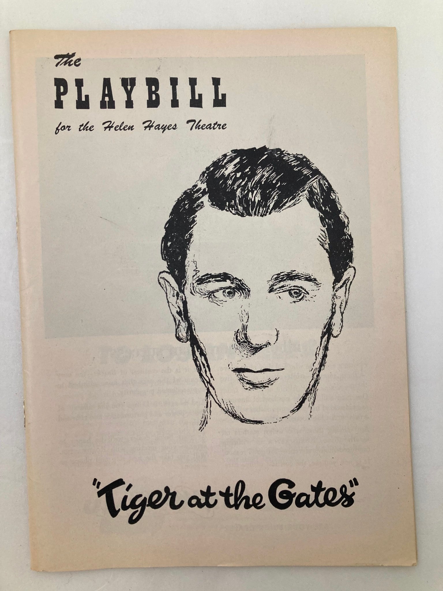 1956 Playbill Helen Hayes Theatre Michael Redgrave in Tiget at the Gates