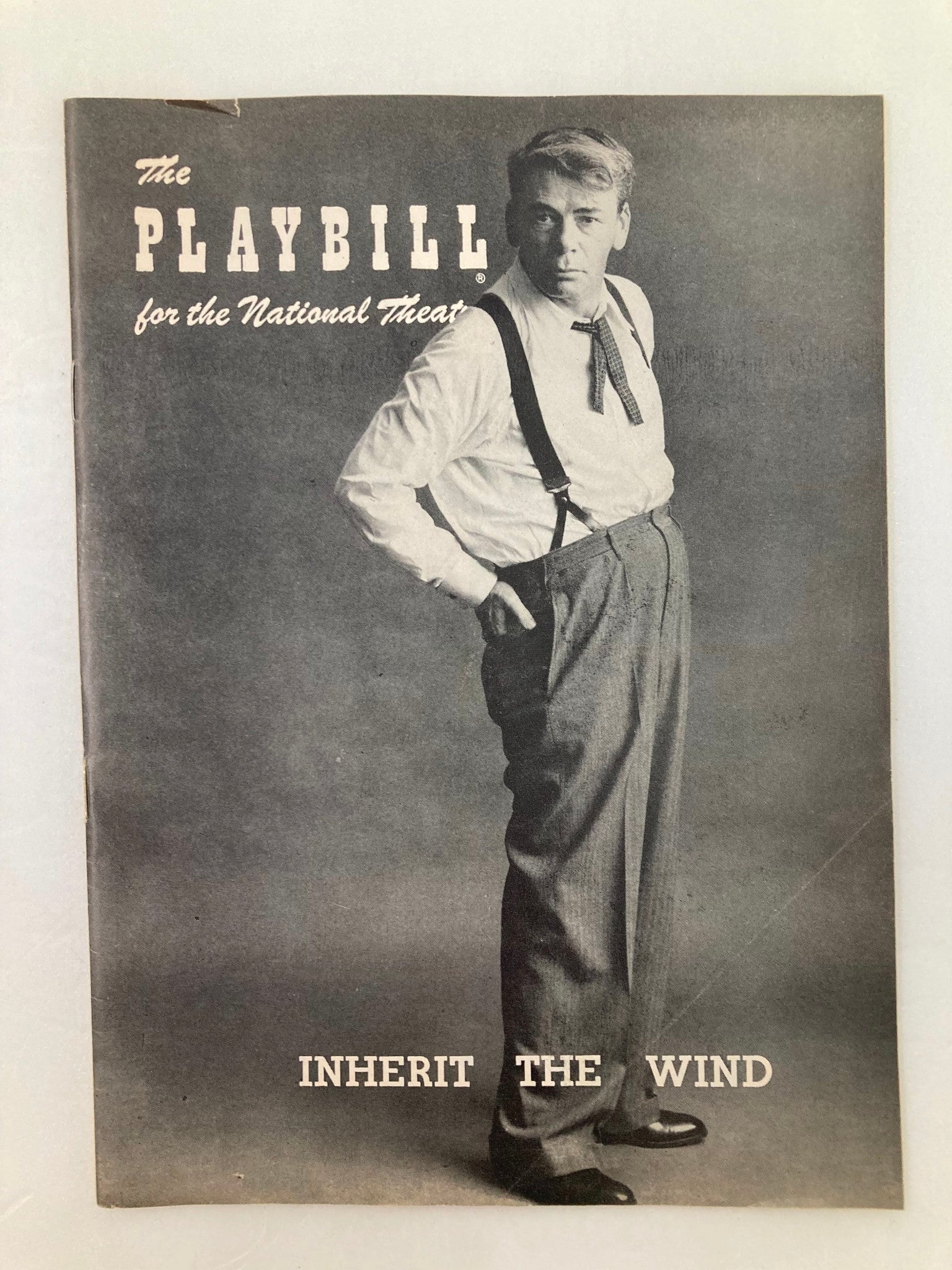 1956 Playbill National Theatre Paul Muni, Ed Begley in Inherit The Wind