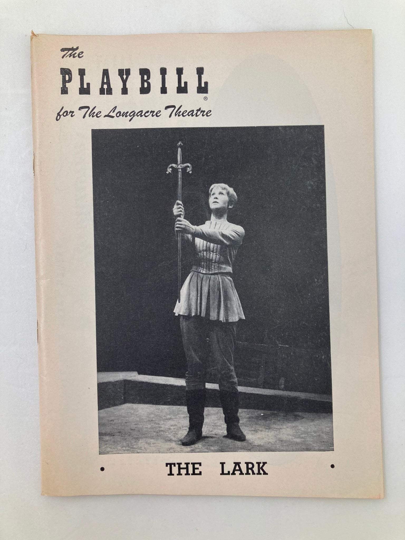 1956 Playbill Longacre Theatre Julie Harris, Boris Karloff in The Lark