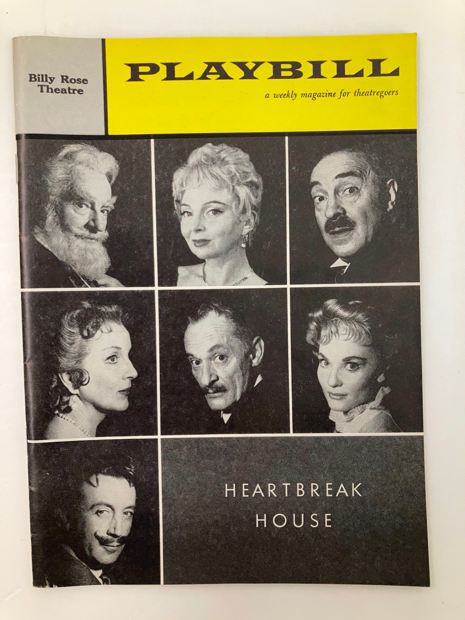 1959 Playbill Billy Rose Theatre Maurice Evans, Pamela Brown in Heartbreak House