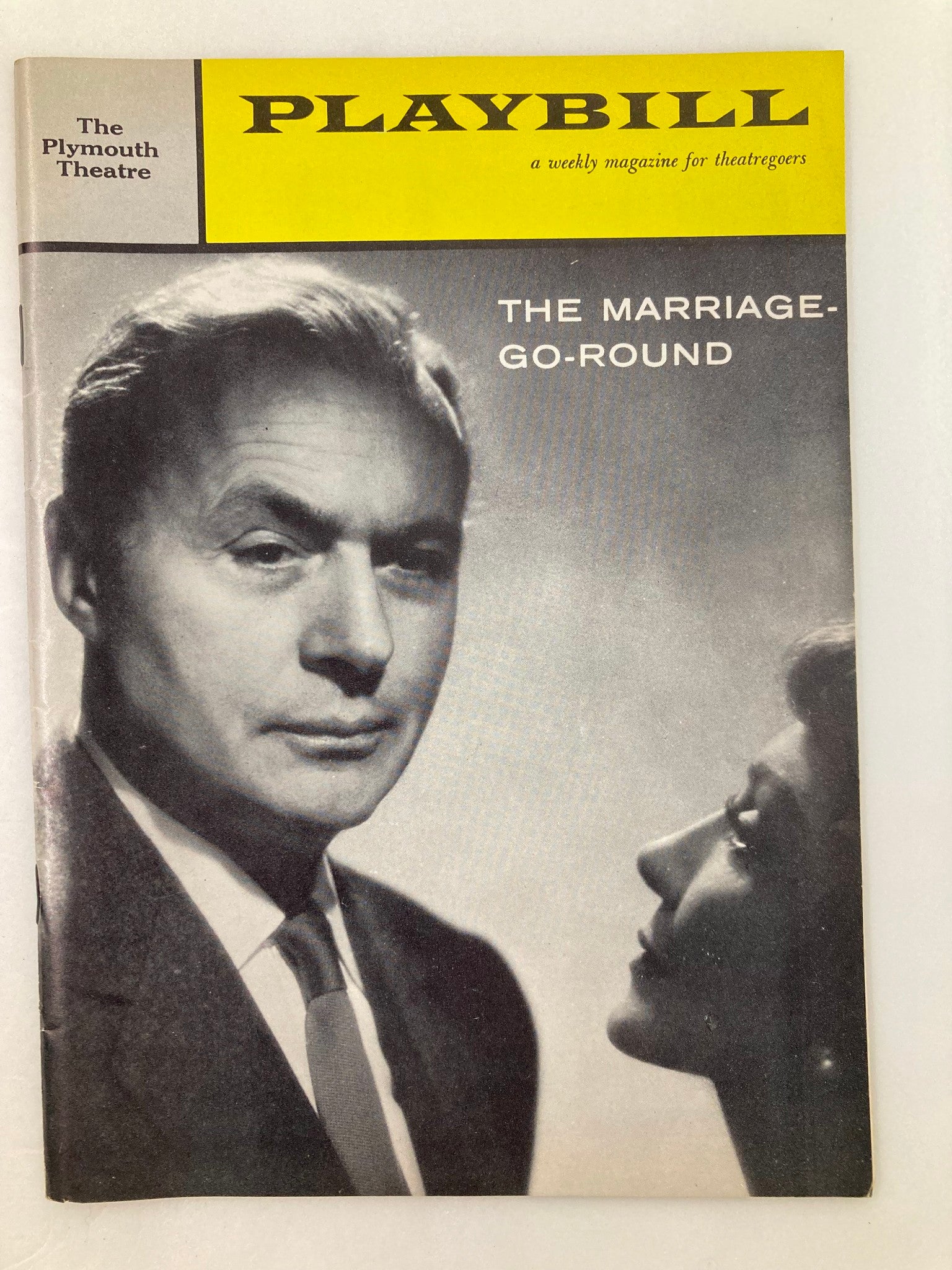 1960 Playbill The Plymouth Theatre Charles Boyer in The Marriage-Go-Round