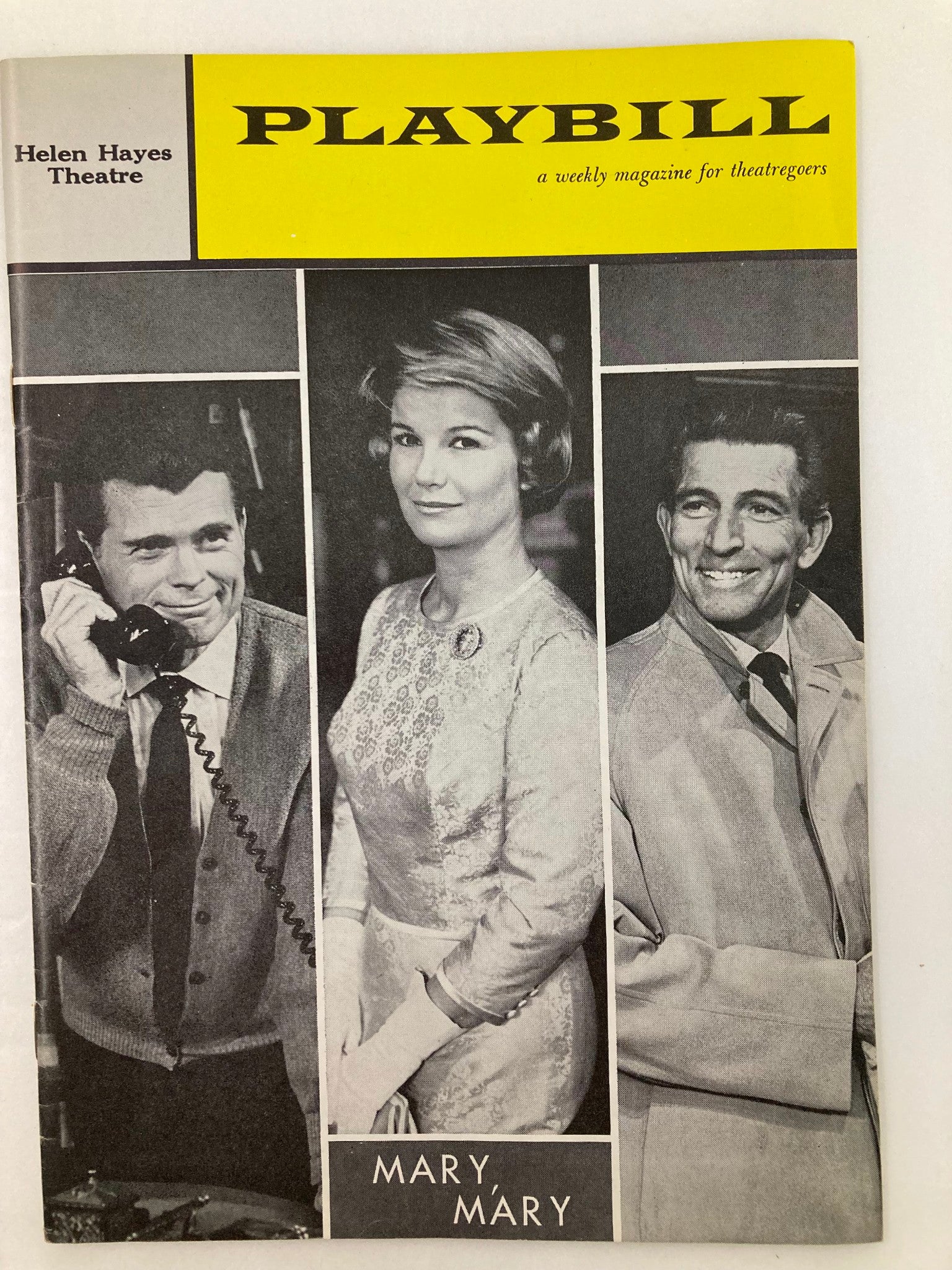 1961 Playbill Helen Hayes Theatre Michael Rennie, Barry Nelson in Mary, Mary