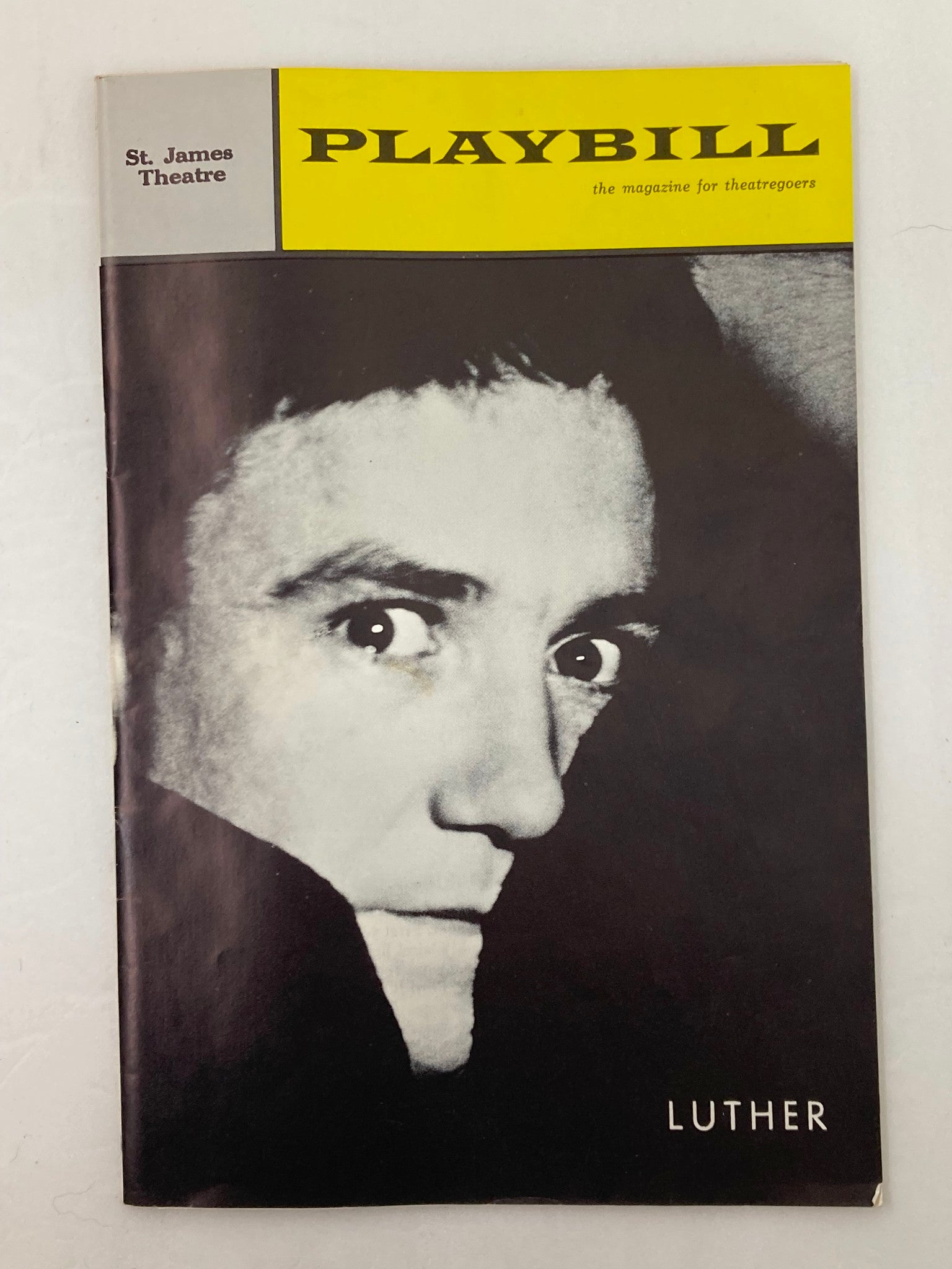 1963 Playbill St. James Theatre Albert Finney, Glyn Owen, Peter Bull in Luther