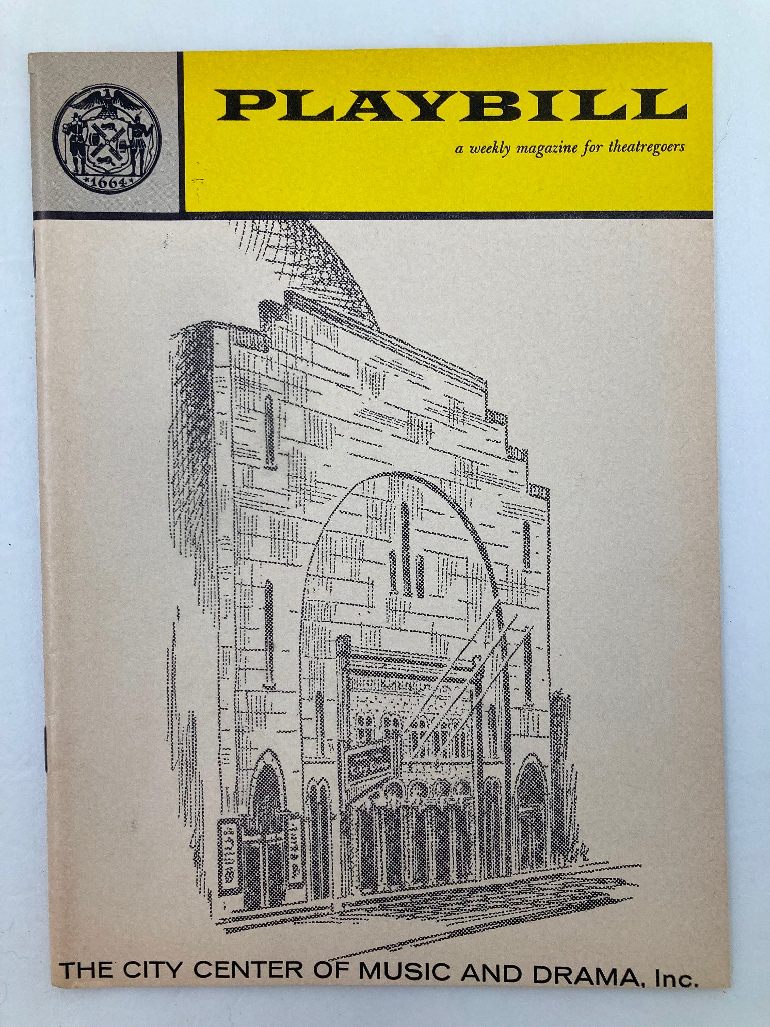 1960 Playbill New York City Center Nakamura Kanzaburo XVII in Grand Kabuki