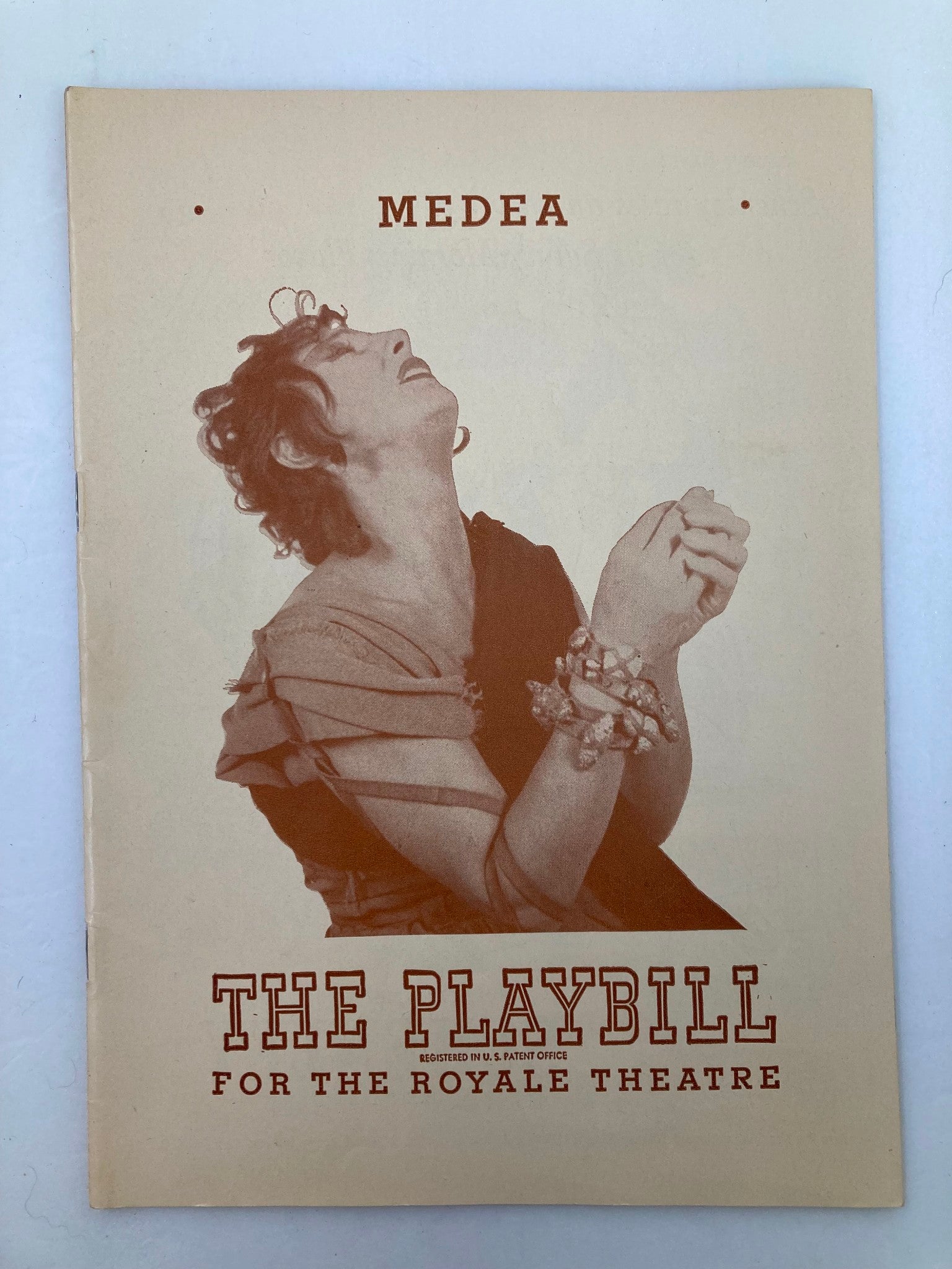 1948 Playbill Royale Theatre Judith Anderson, Dennis King in Medea