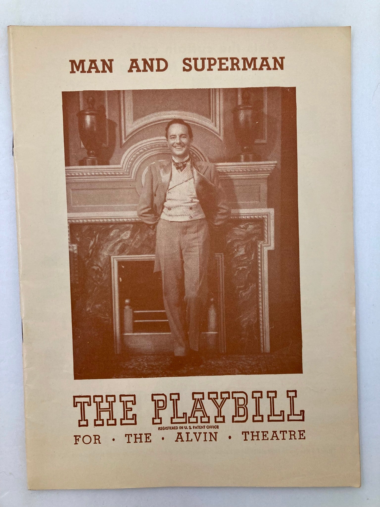 1948 Playbill Alvin Theatre Malcolm Keen, Miriam Stovall in Man and Superman