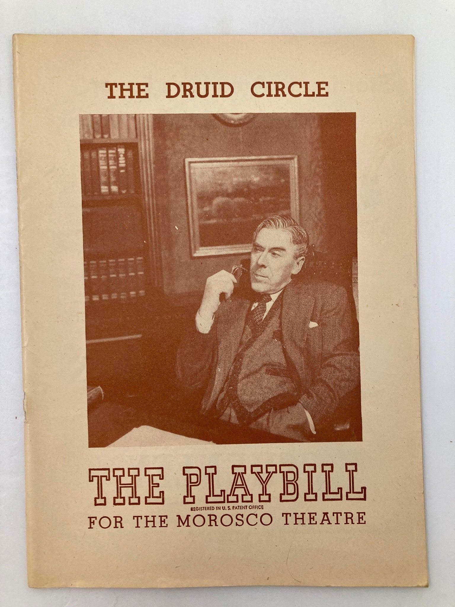 1947 Playbill Morosco Theatre Lillian Bronson, Leo G Carroll in The Druid Circle