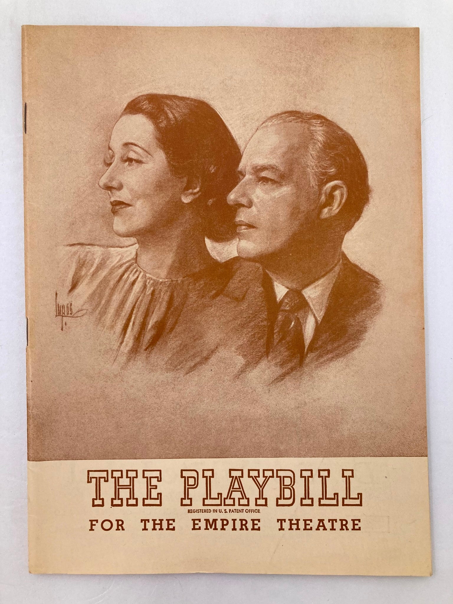 1946 Playbill The Empire Theatre Alfred Lunt, Lynn Fontanne in O Mistress Mine