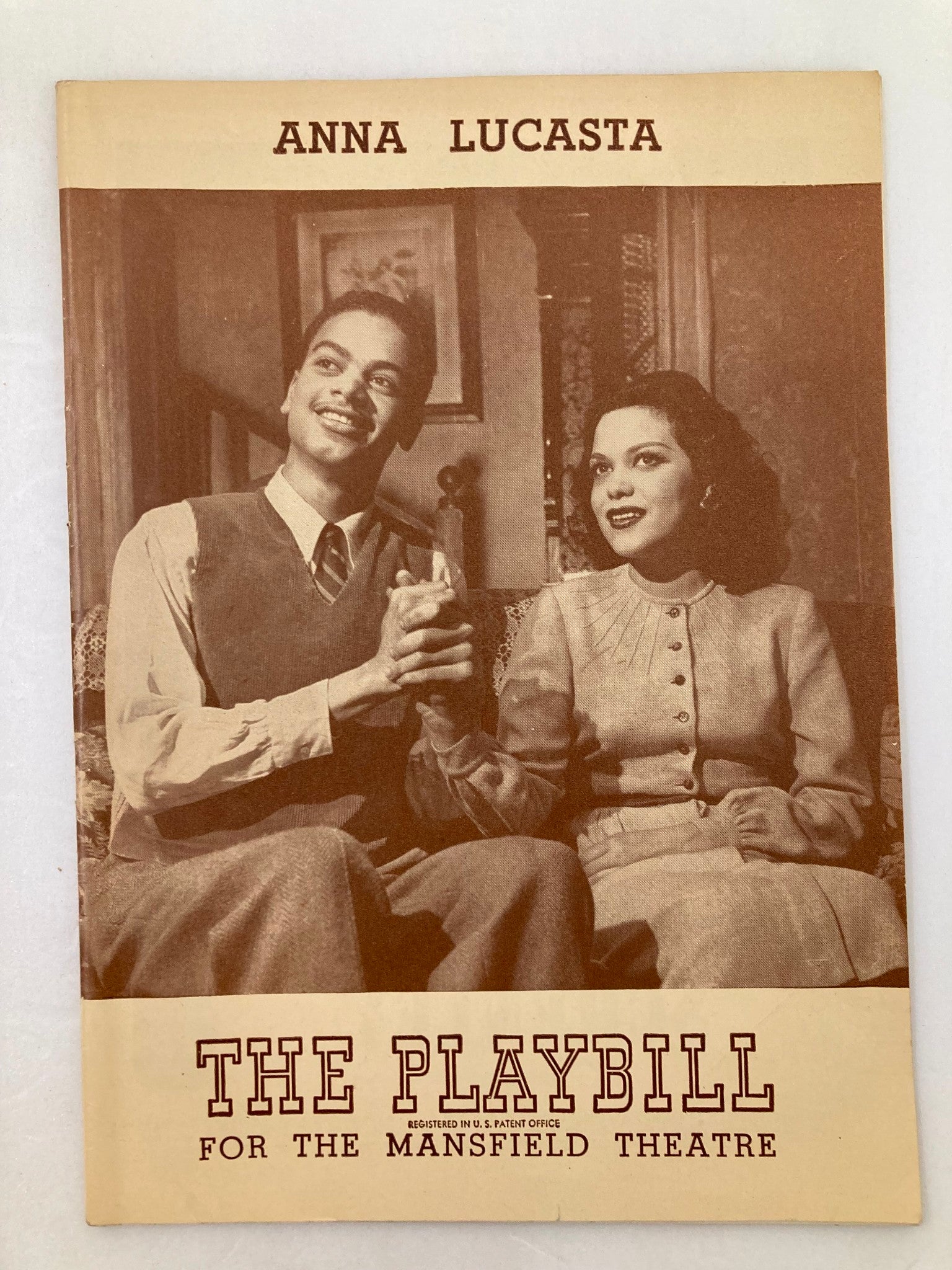 1944 Playbill Mansfield Theatre Theodora Smith, Georgia Burke in Anna Lucasta