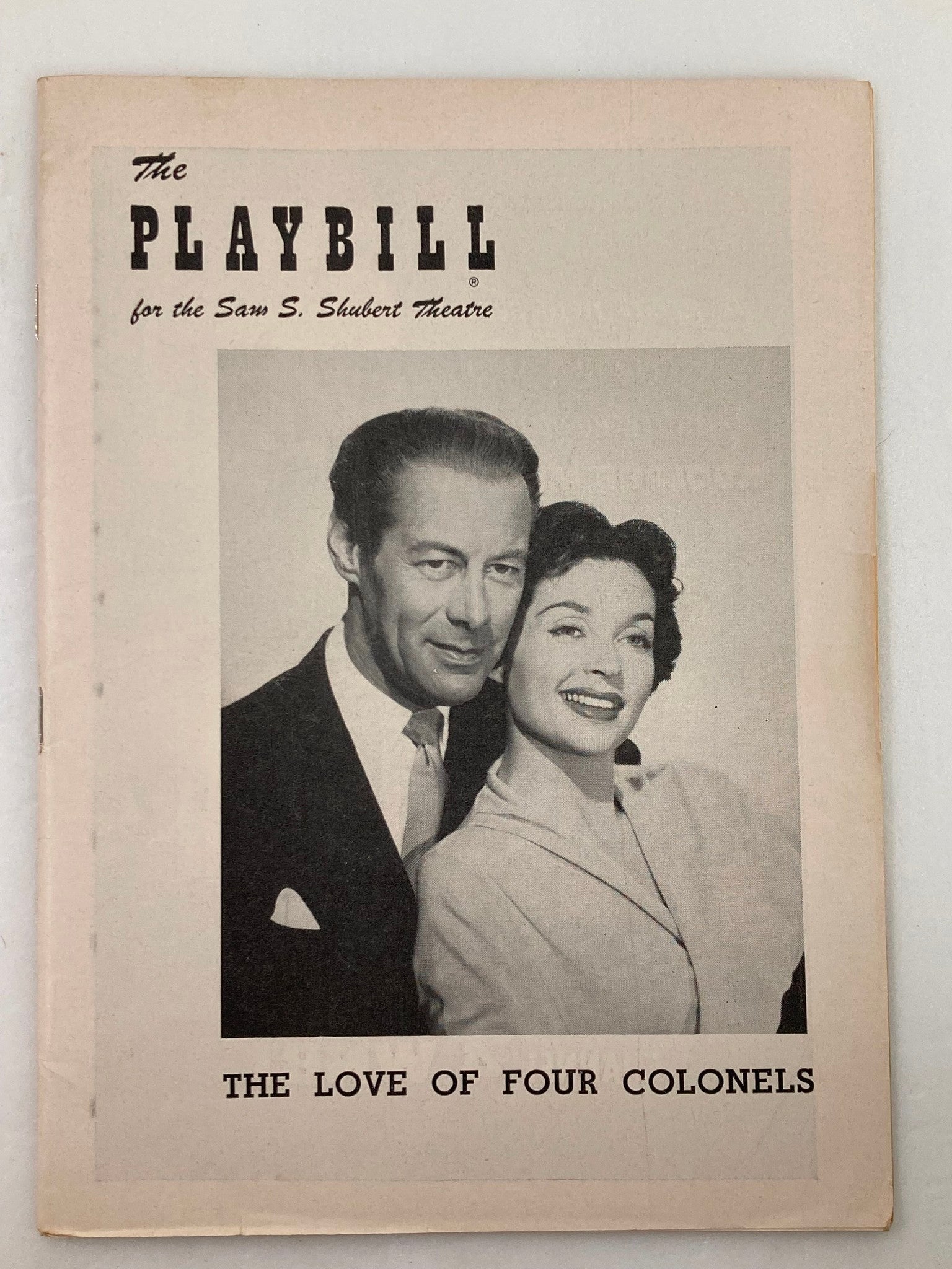 1953 Playbill Sam S. Shubert Theatre Rex Harrison in The Love of Four Colonels