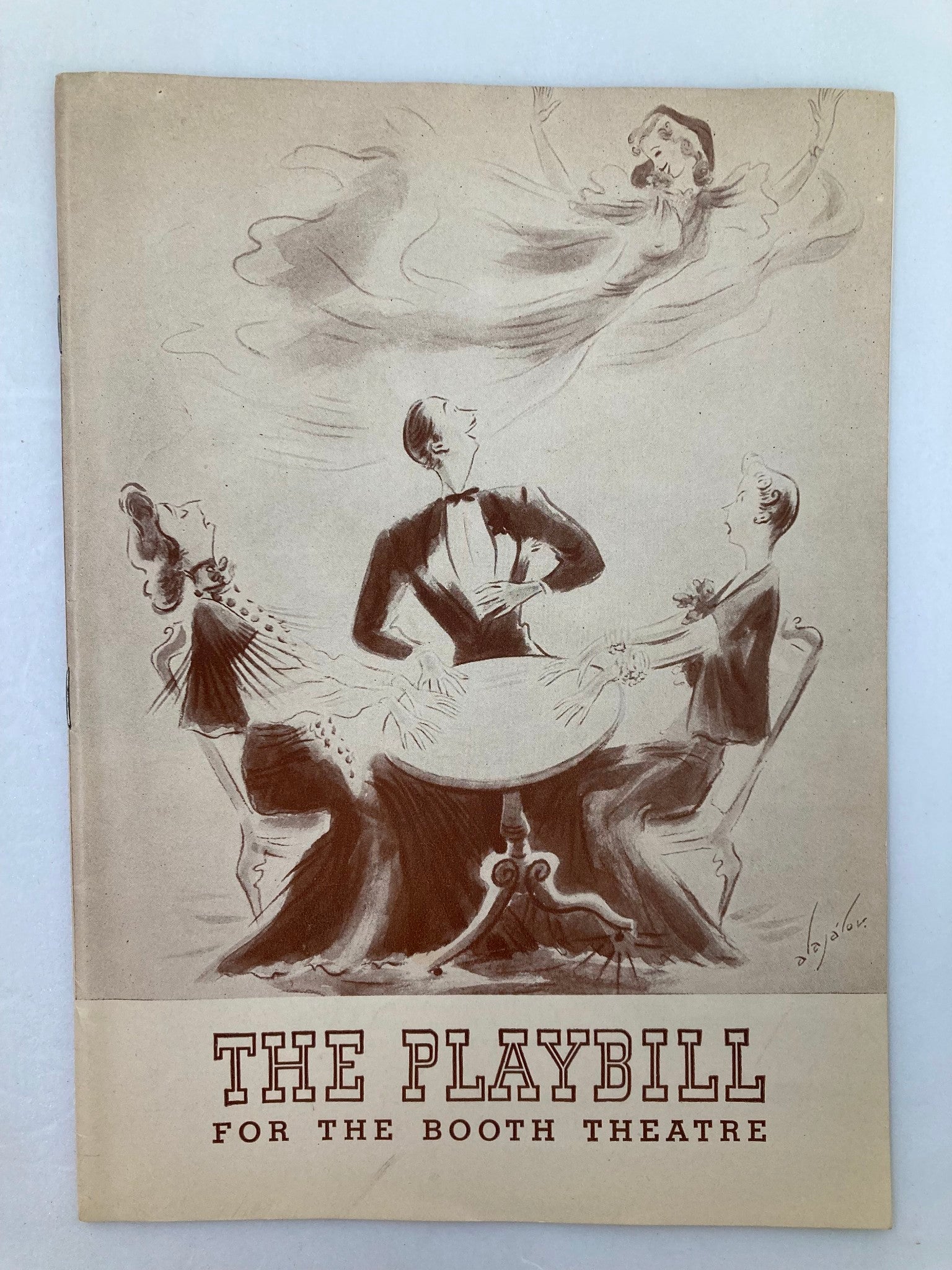 1942 Playbill The Booth Theatre Clifton Webb, Peggy Wood in Blithe Spirit