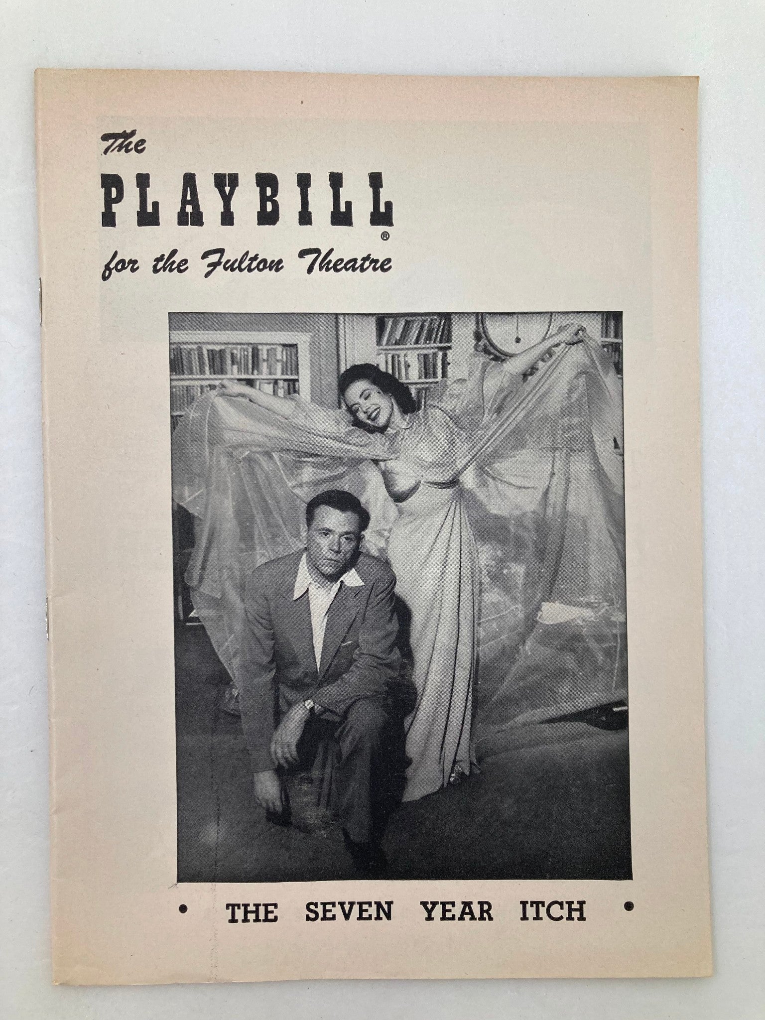 1953 Playbill Fulton Theatre Tom Ewell, Robert Emhardt in The Seven Year Itch