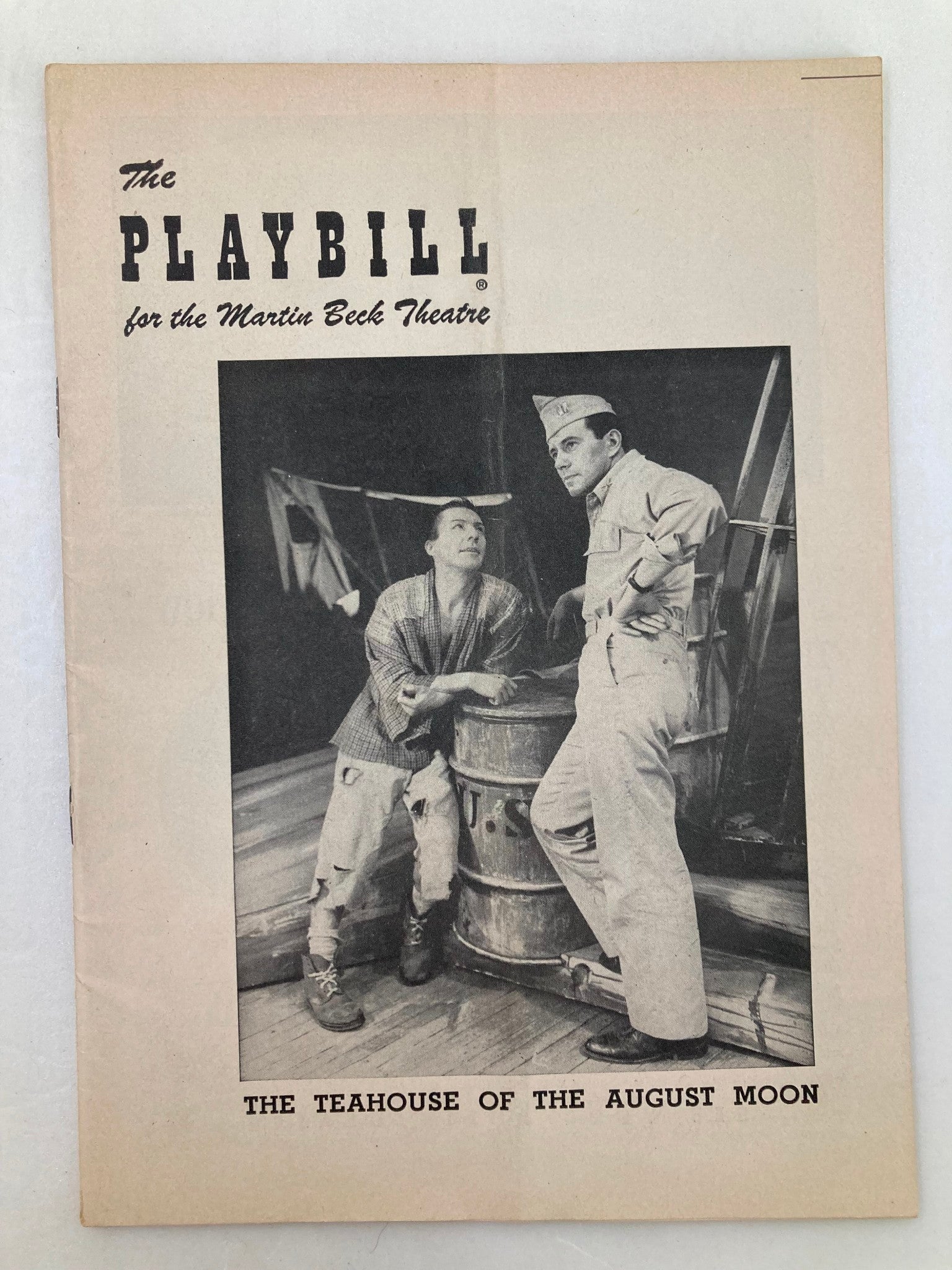 1954 Playbill Martin Beck Theatre David Wayne in The Teahouse of the August Moon