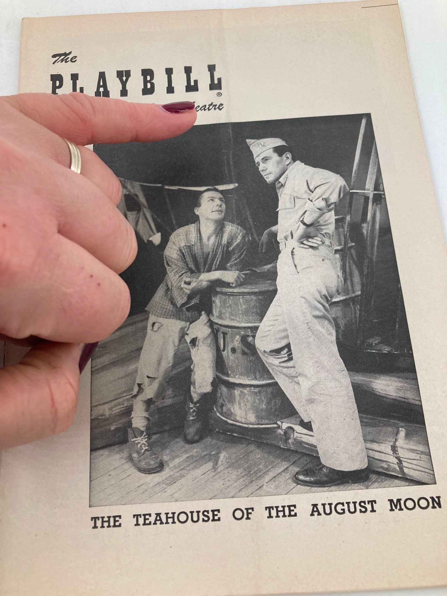 1954 Playbill Martin Beck Theatre David Wayne in The Teahouse of the August Moon