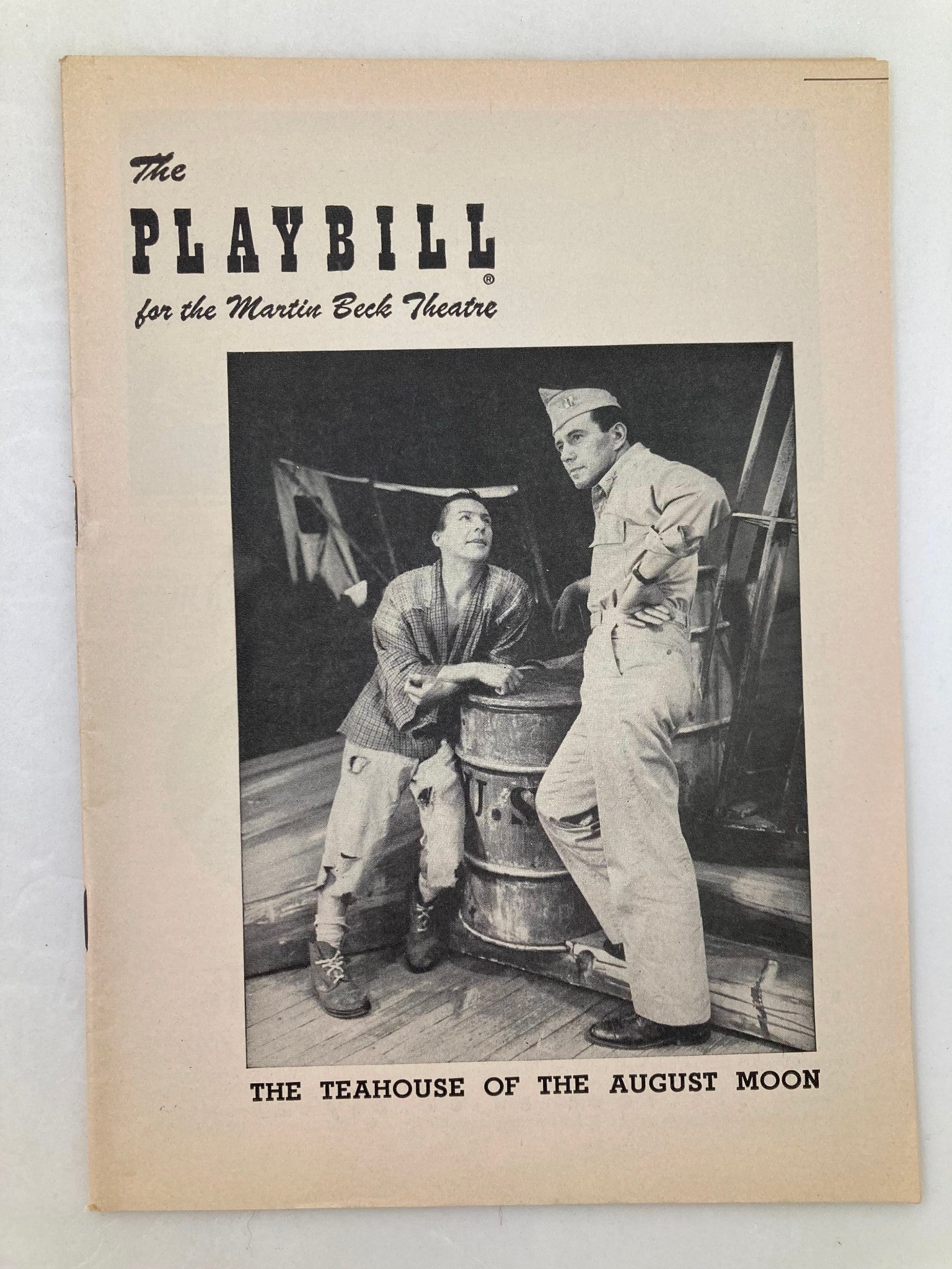 1954 Playbill Martin Beck Theatre John Forsythe The Teahouse of The August Moon