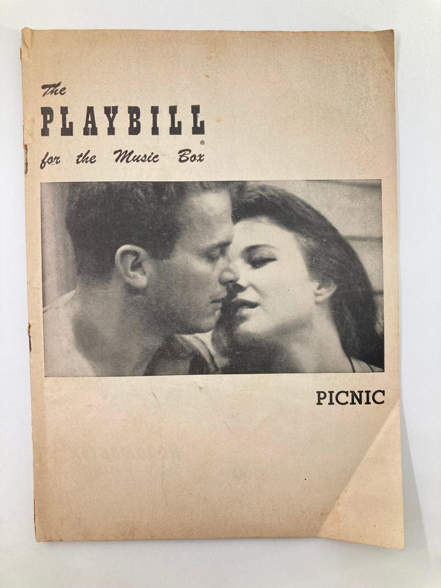 1953 Playbill The Music Box Ruth McDevitt, Ralph Meeker in Picnic