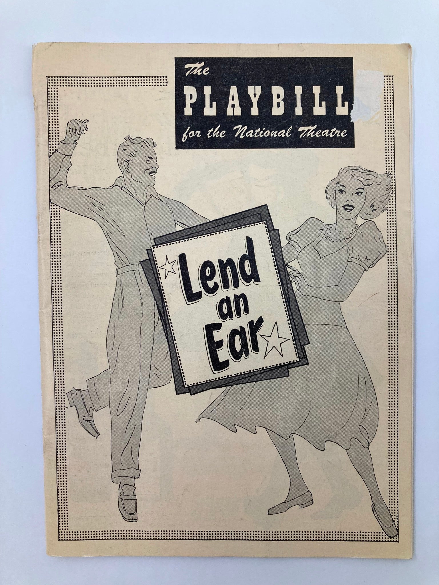 1948 Playbill National Theatre Yvonne Adair, Nancy Franklin in Lend An Ear