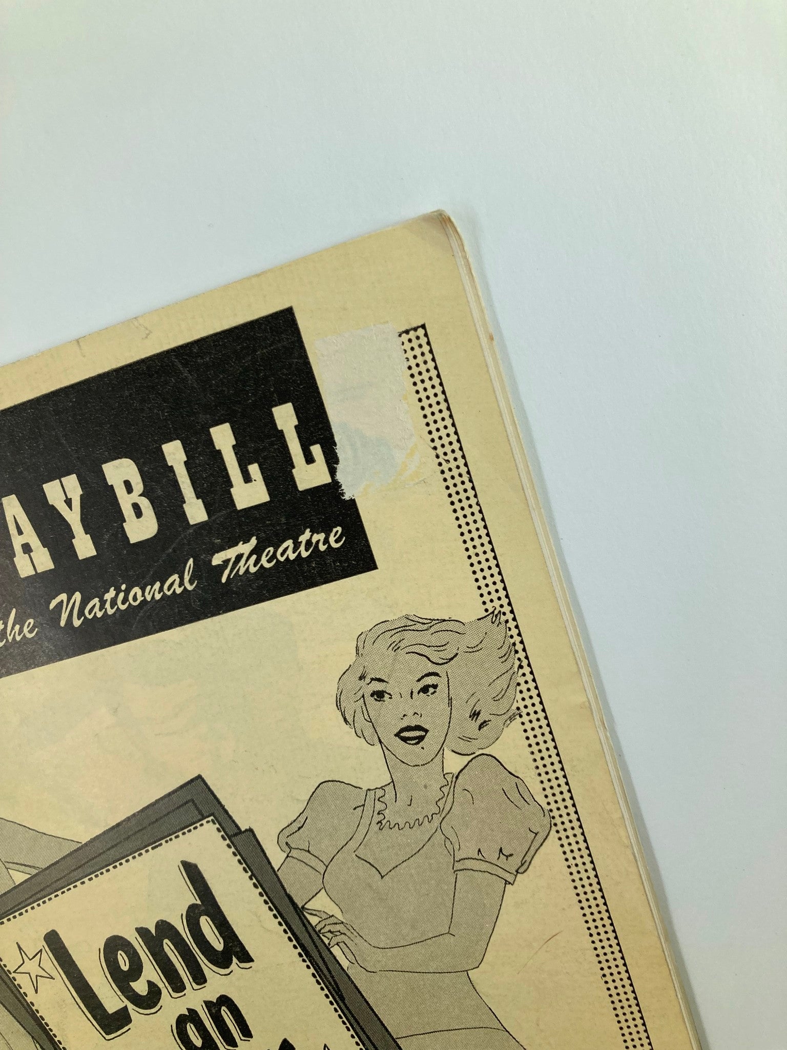 1948 Playbill National Theatre Yvonne Adair, Nancy Franklin in Lend An Ear