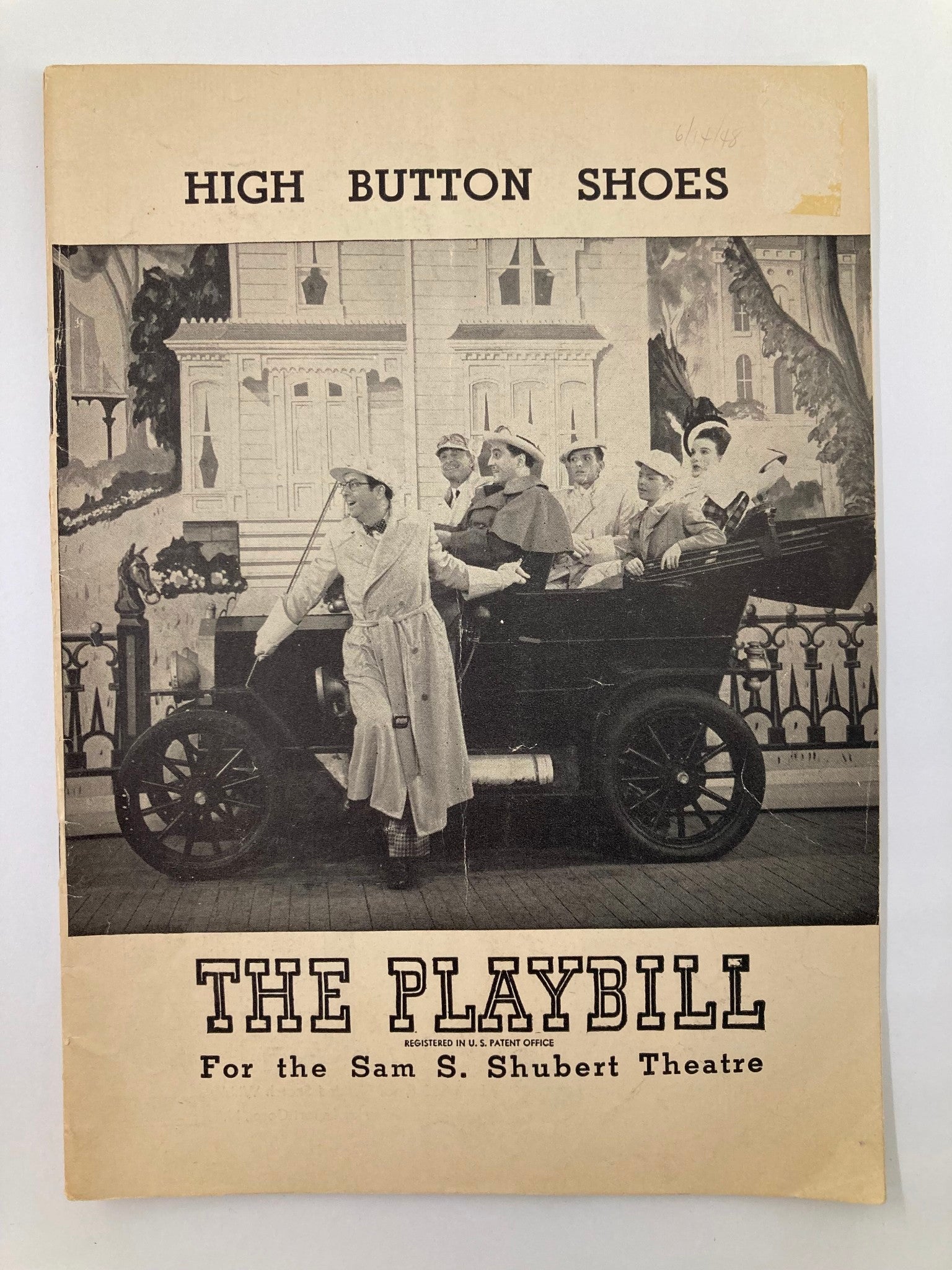 1948 Playbill Sam S. Shubert Theatre Phil Silvers in High Button Shoes